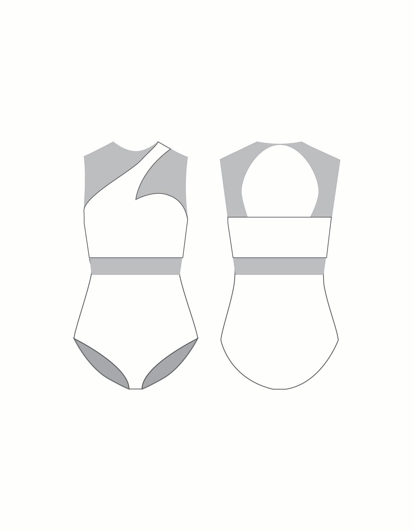 Custom Inked Ambition Sleeveless Leotard - Lycra