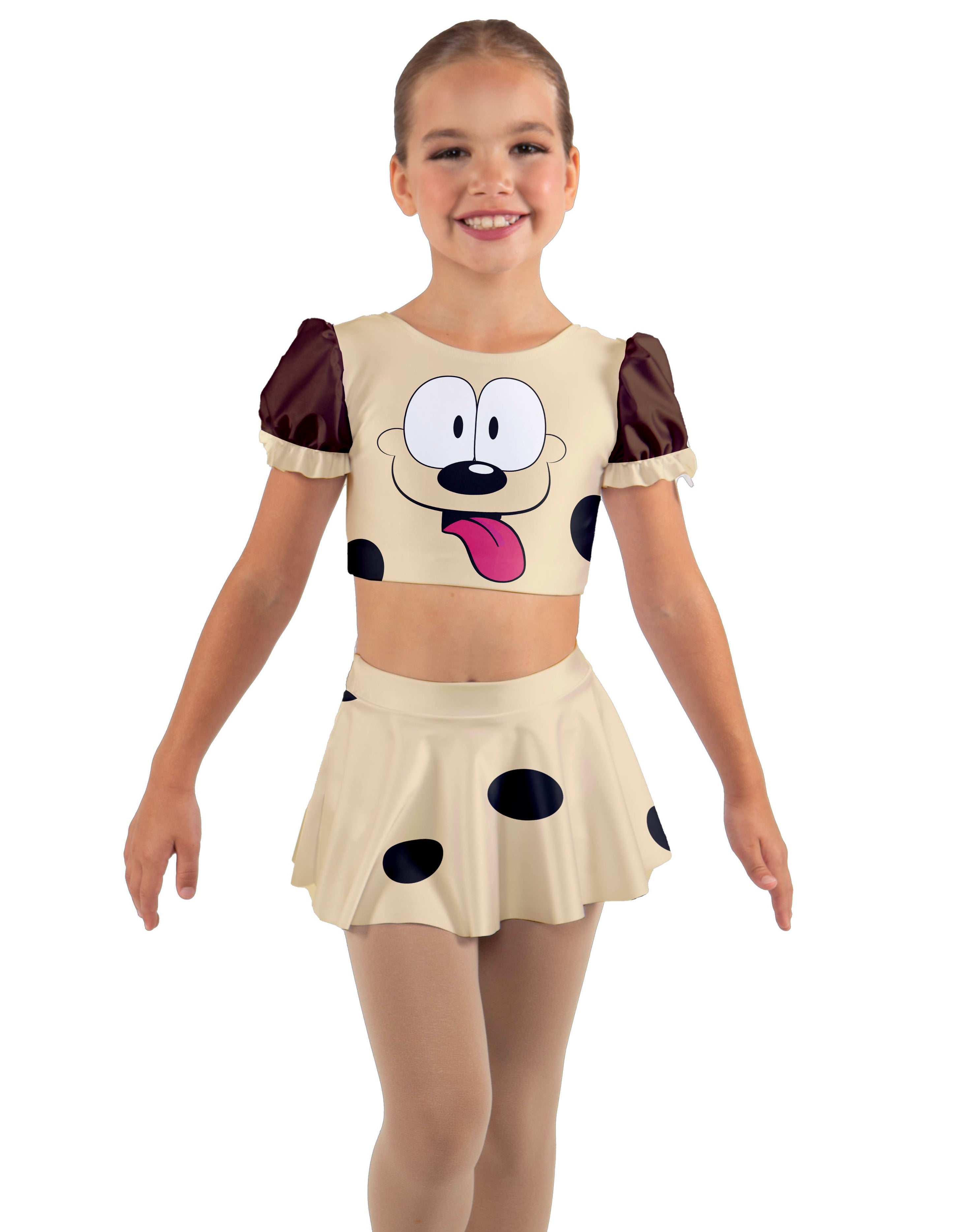 Lazy Dog Puff Sleeve Crop Top