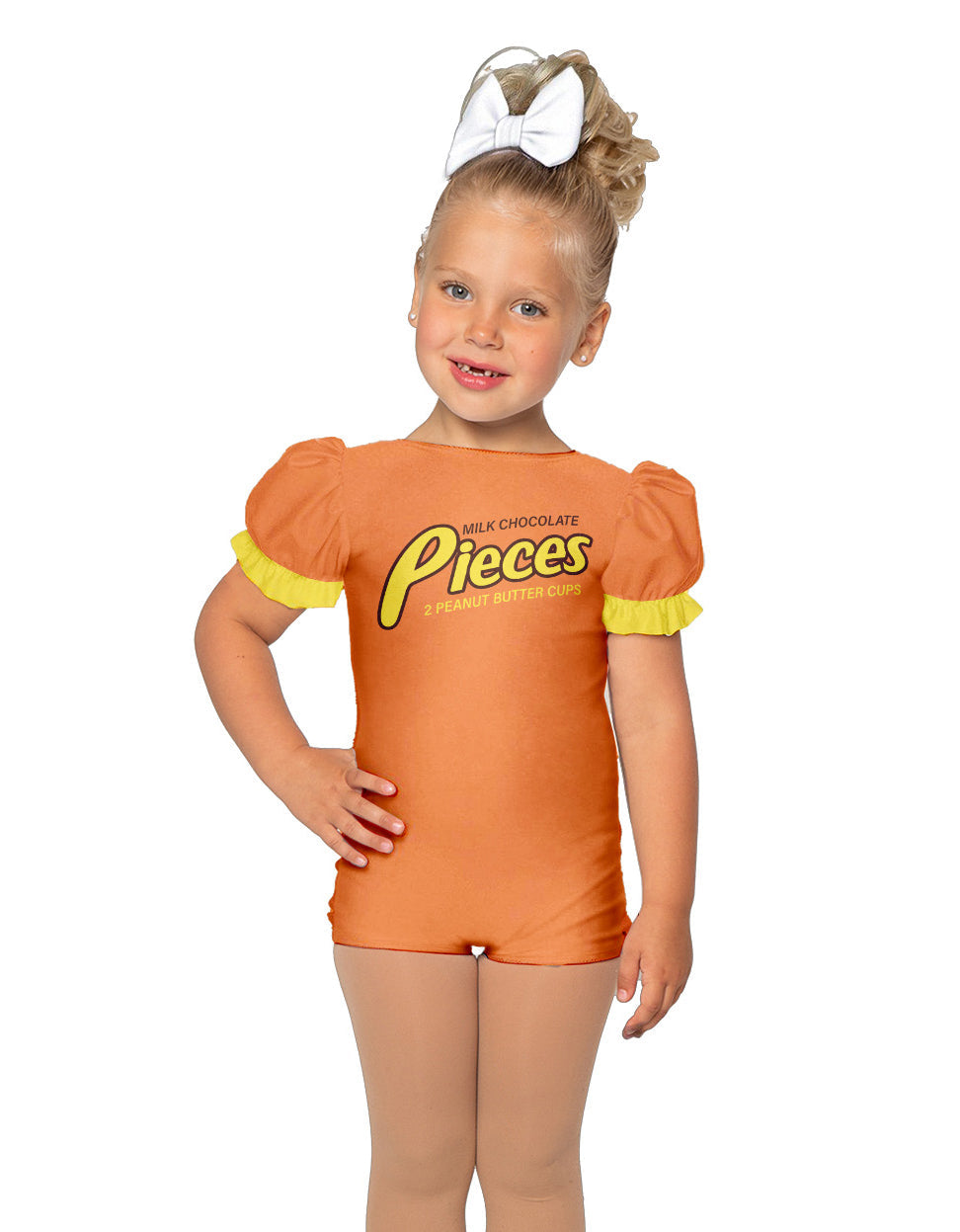 Pieces Puff Sleeve Biketard