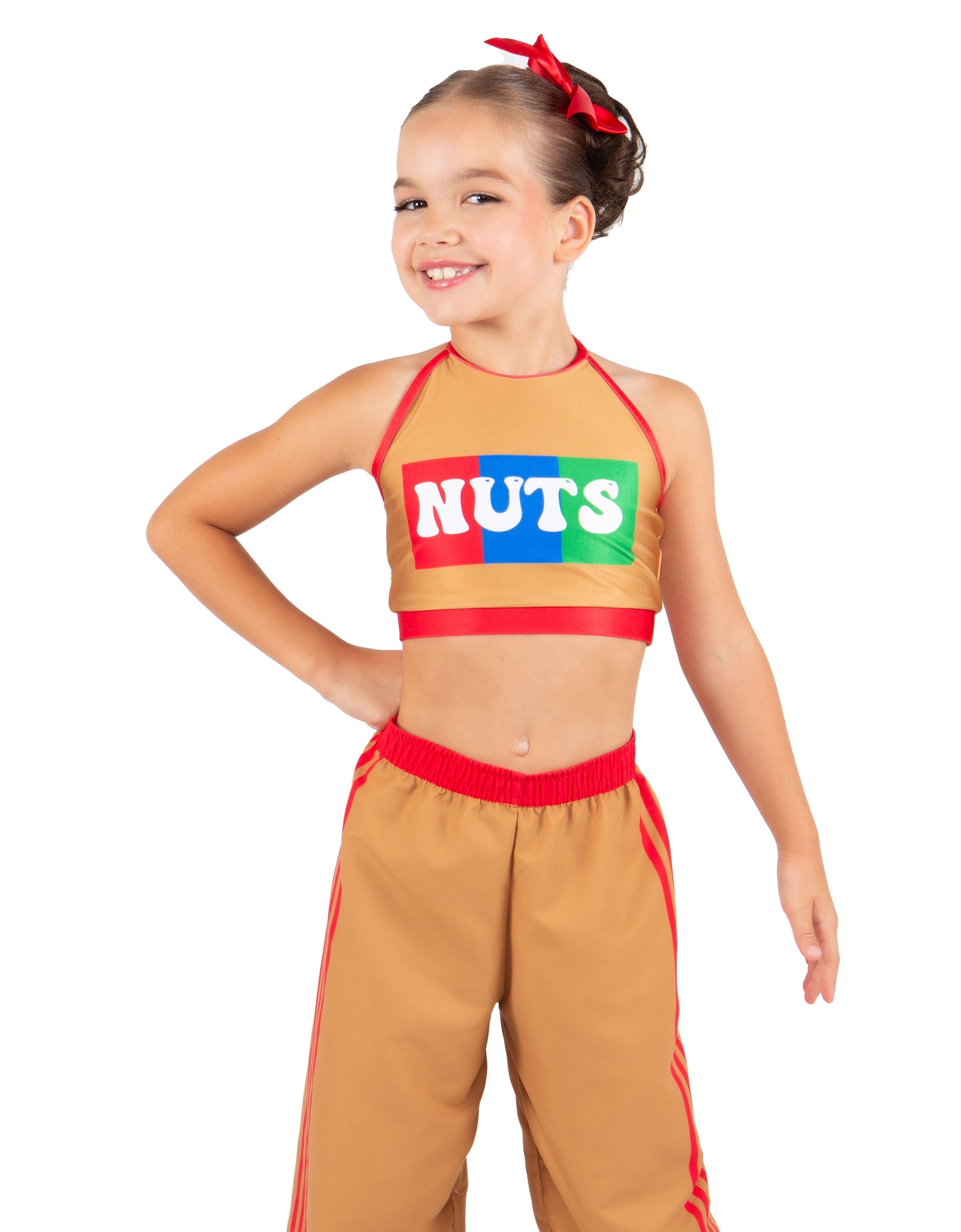 Peanut Butter Halter Binding Crop Top