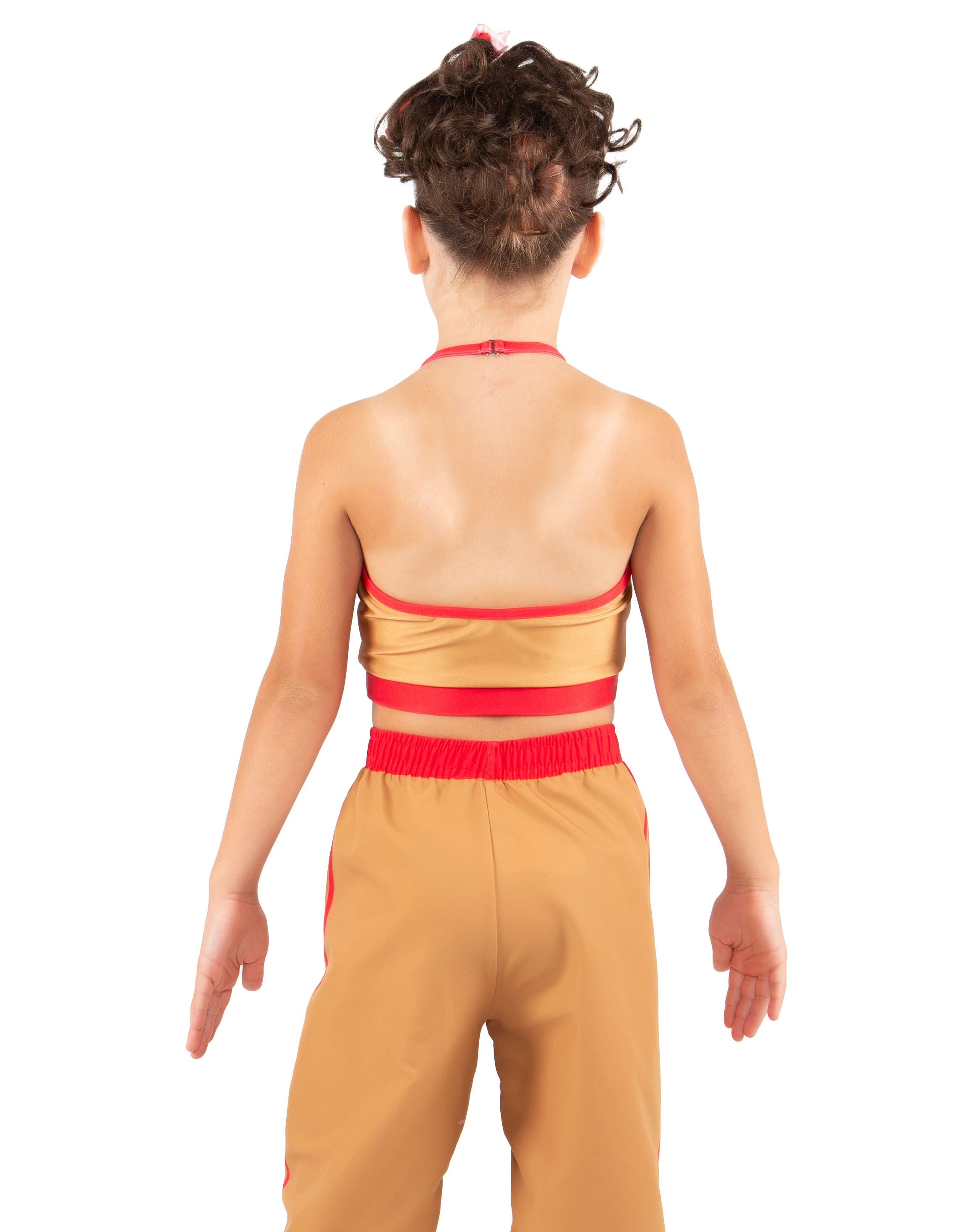 Peanut Butter Halter Binding Crop Top