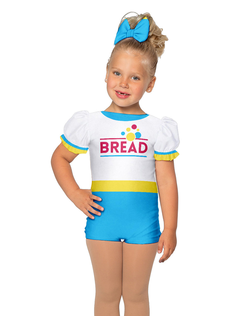 Wonda Bread Puff Sleeve Biketard
