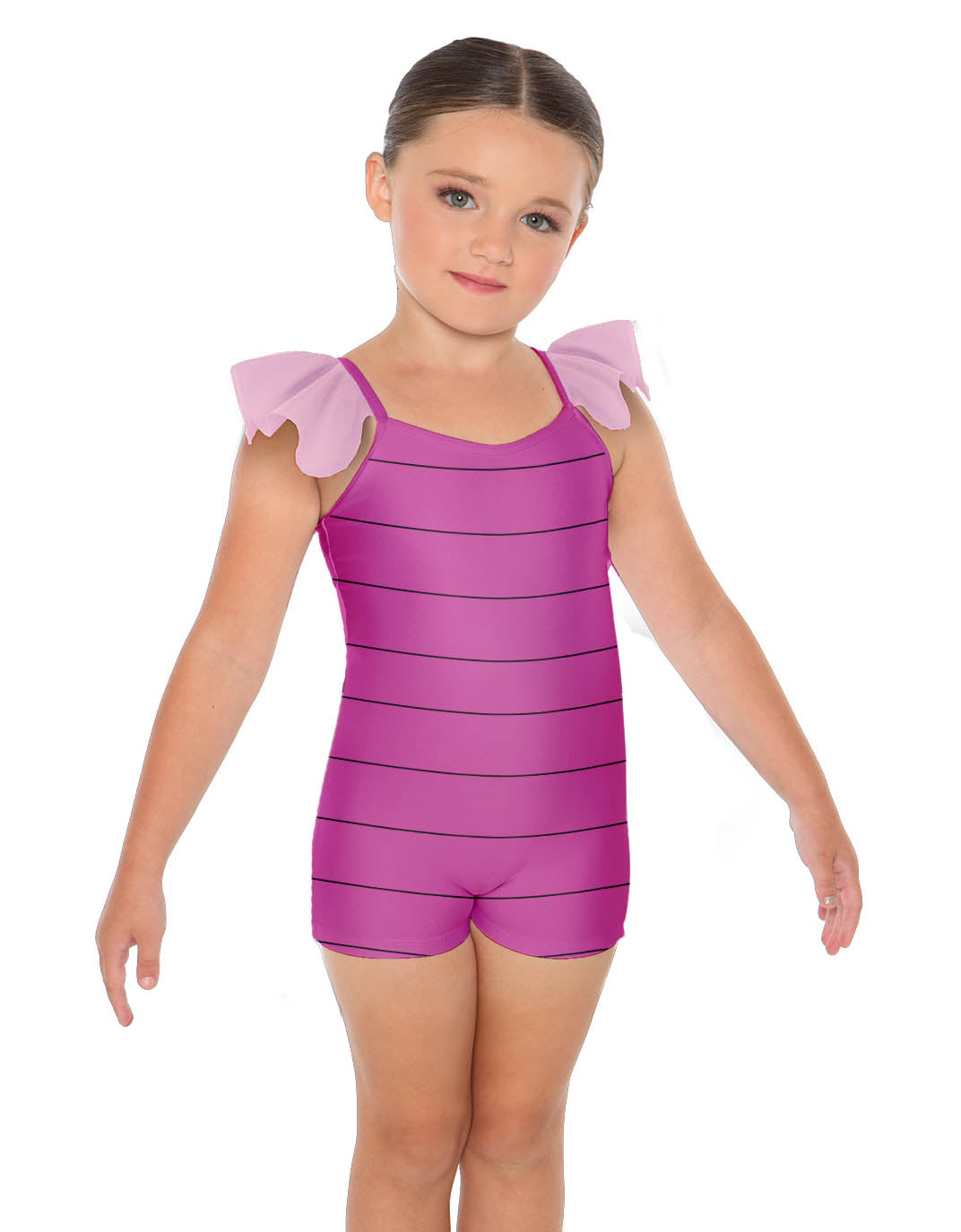 Little Piglet Camisole Flutter Sleeve Biketard