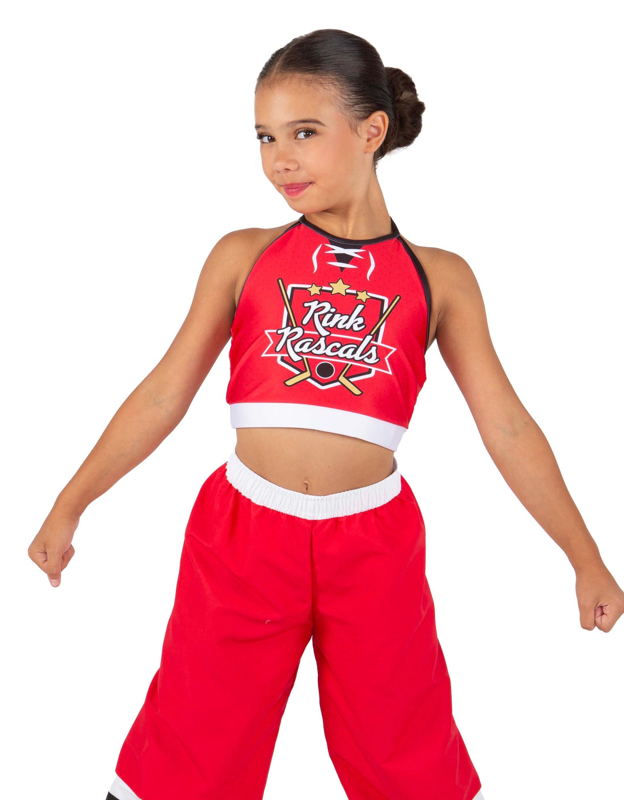 Penalty Box - Hockey Halter Binding Crop Top