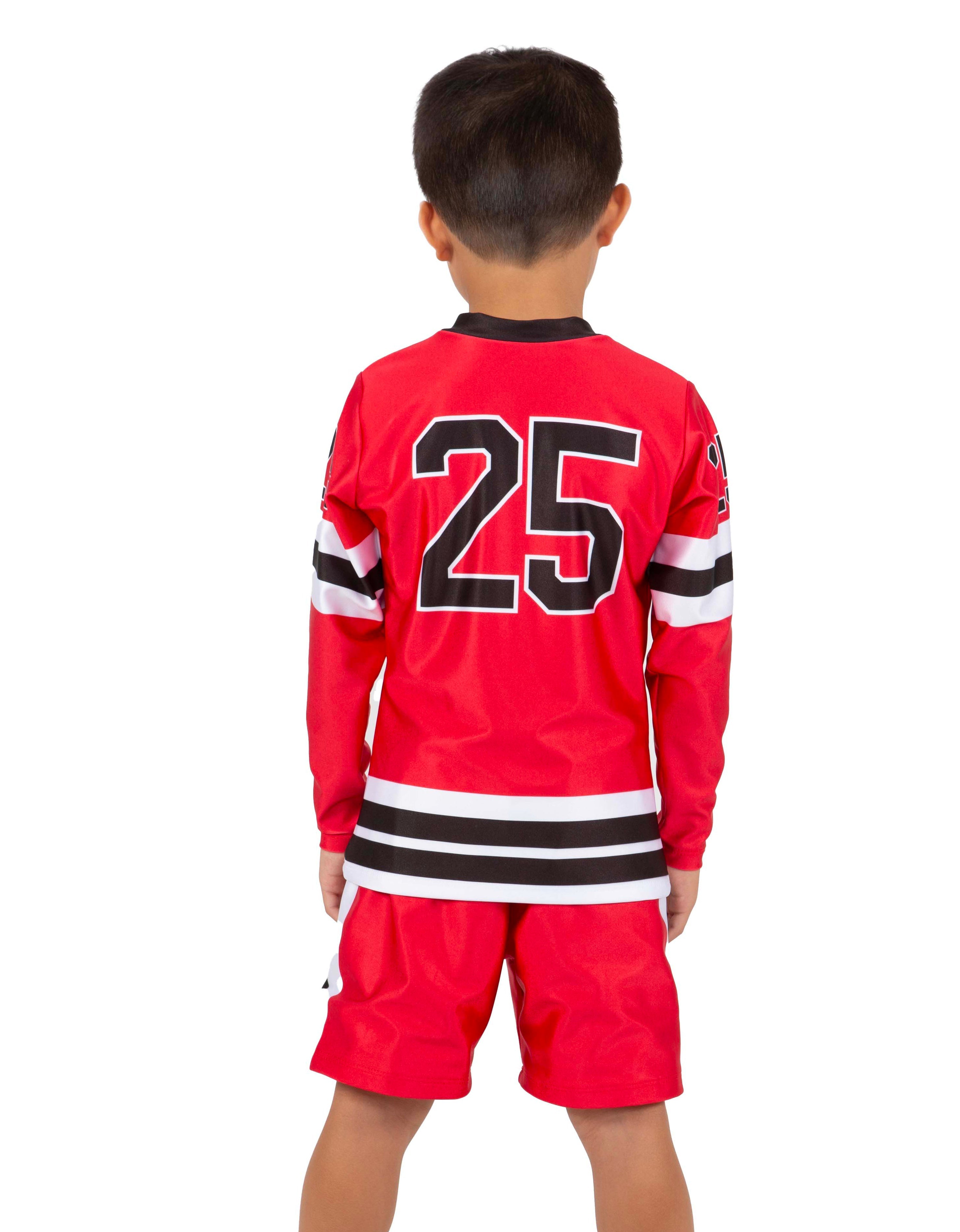 Penalty Box - Hockey Boys LS V Neck Shirt