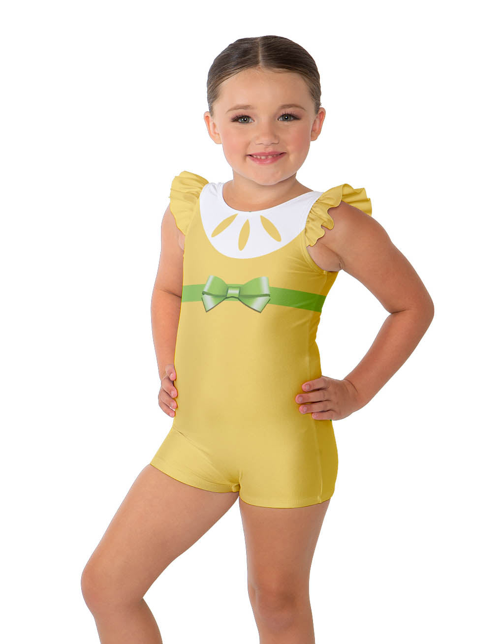 Lemon Gal Tank Gather Sleeve Biketard