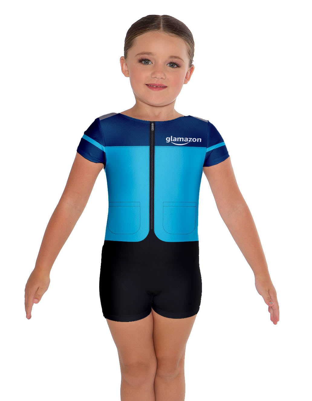 Glamazon Deliveries Cap Sleeve Biketard