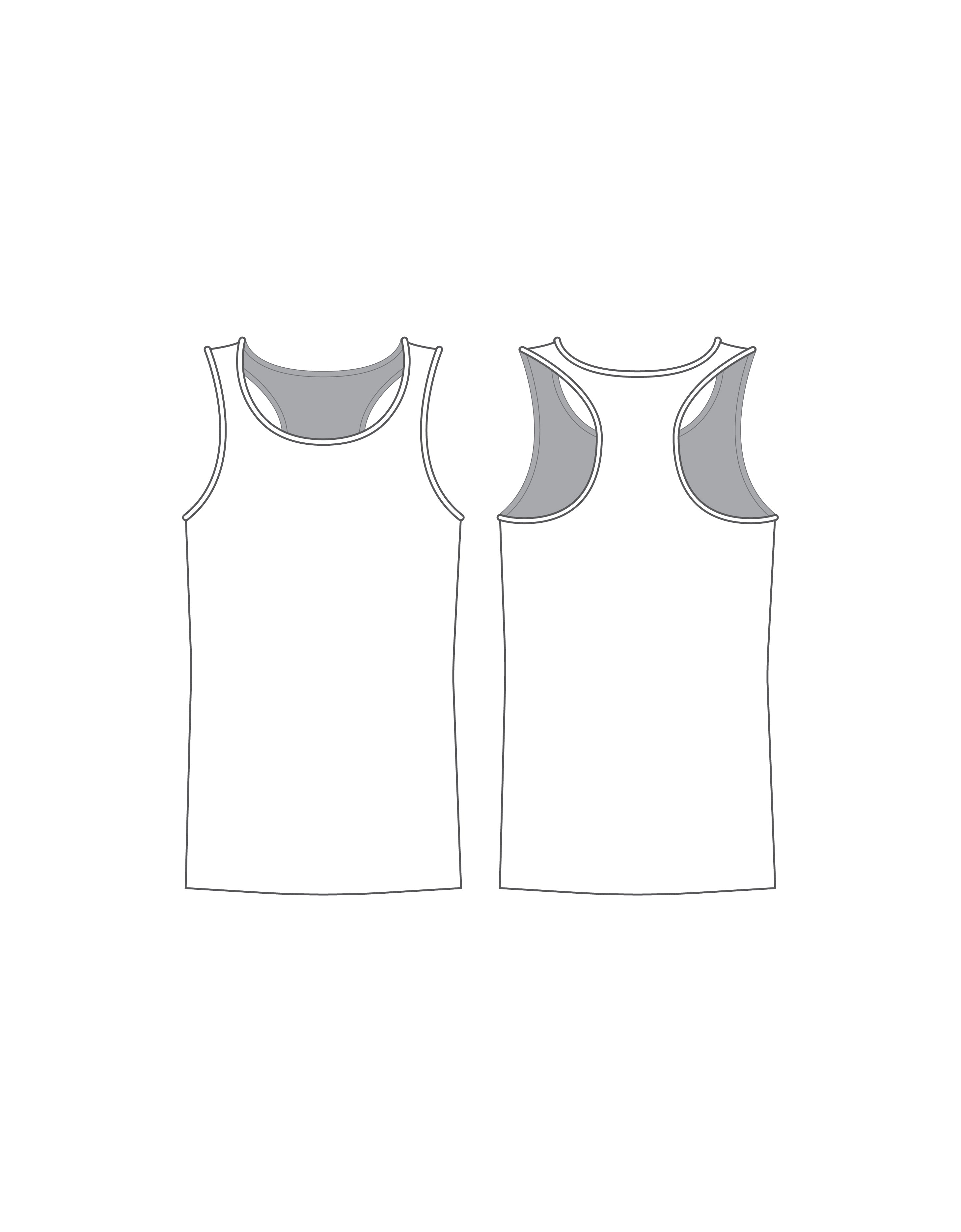 Custom Inked Racer Back Tank - Lycra & Rib