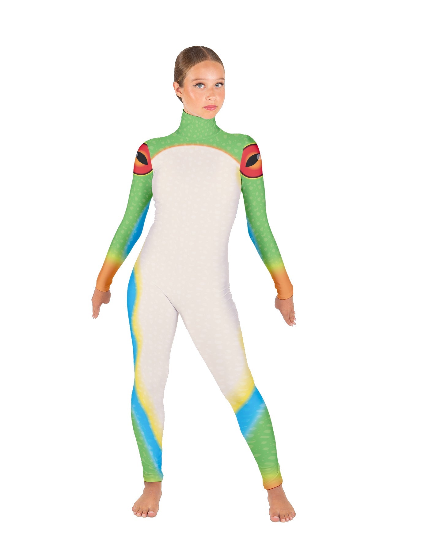 Leapfrog LS Tneck Zipper Back Unitard