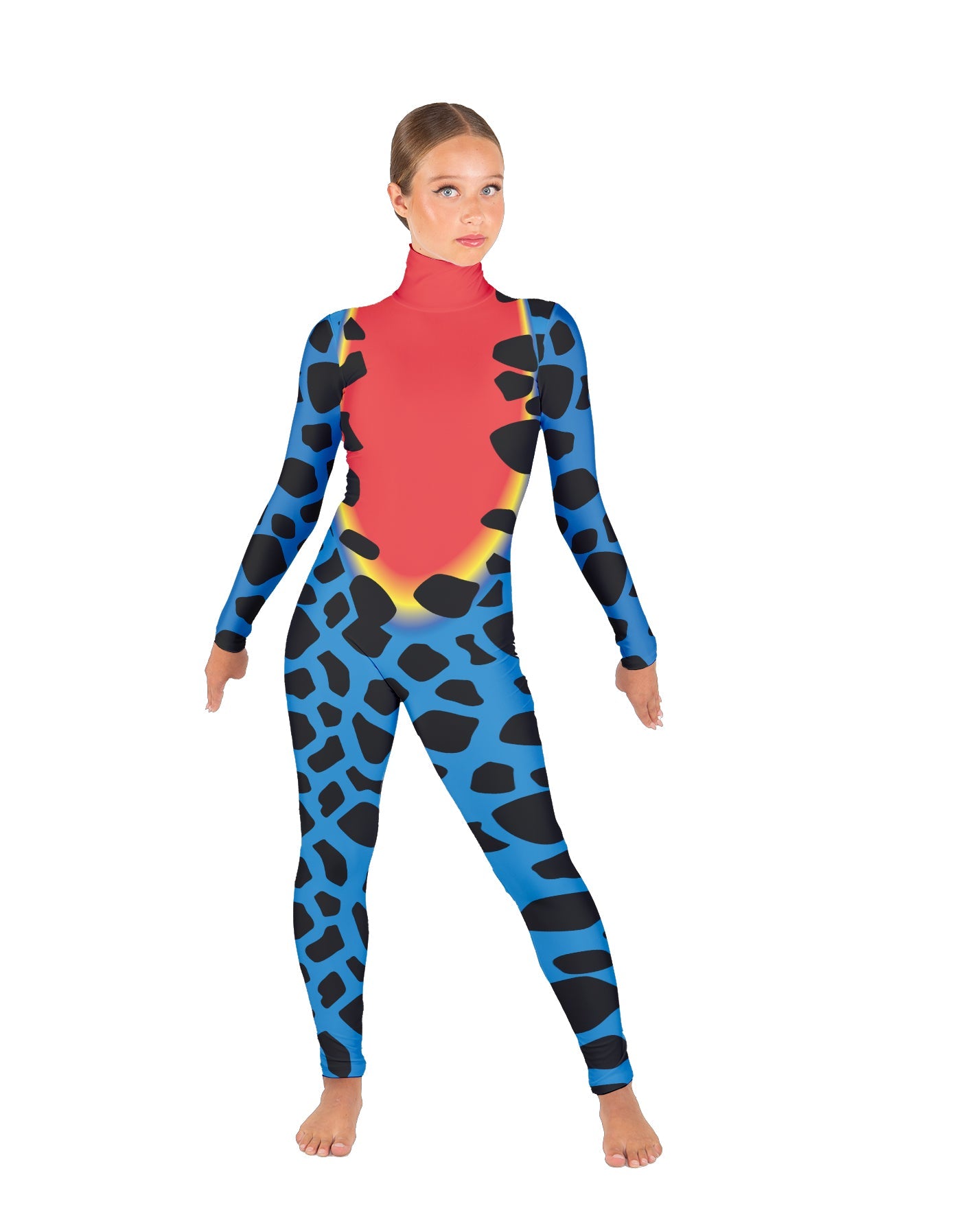 Leapfrog LS Tneck Zipper Back Unitard