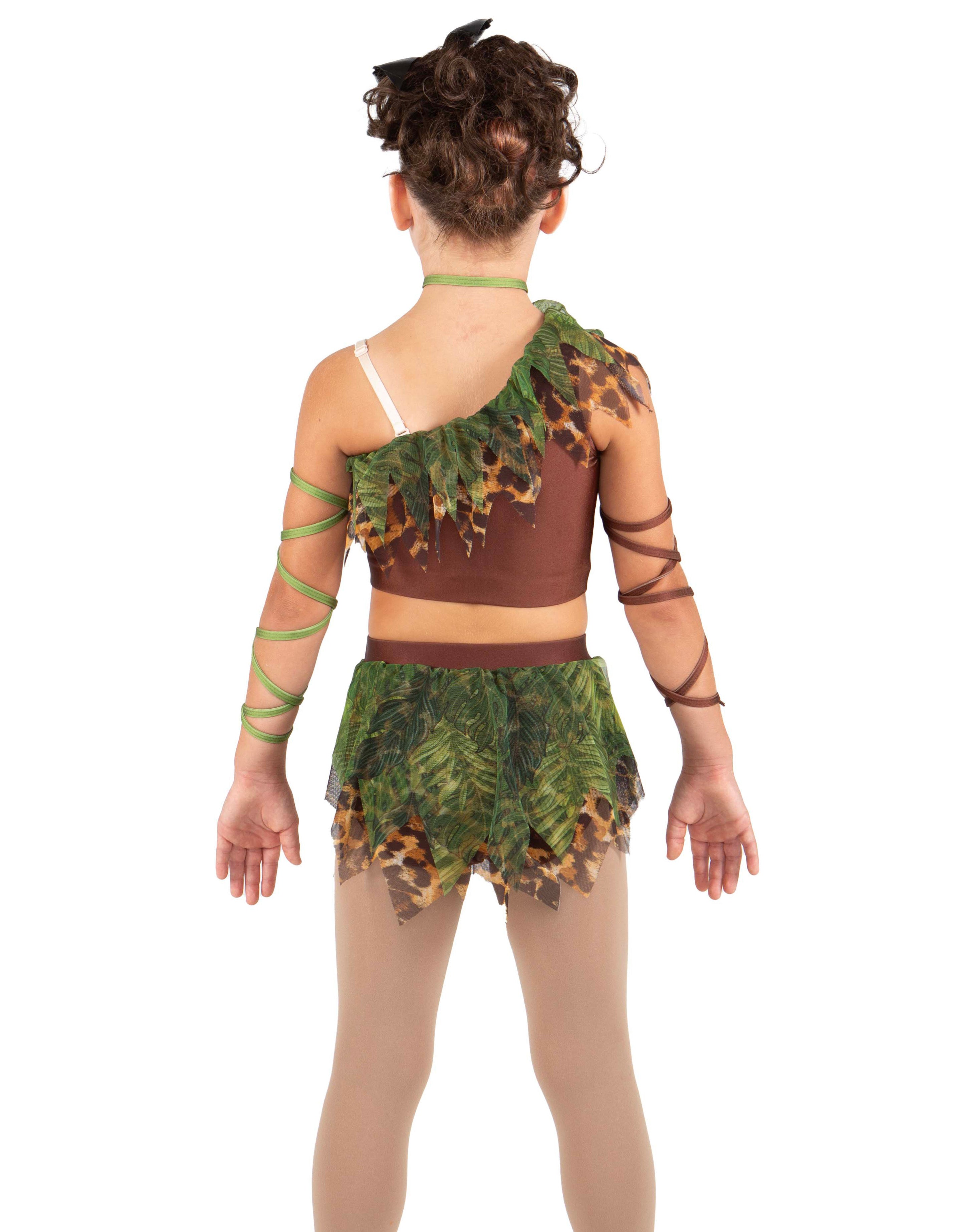 Tarzan Mesh and Lycra Double Layer Jagged Skirt WIth Panty