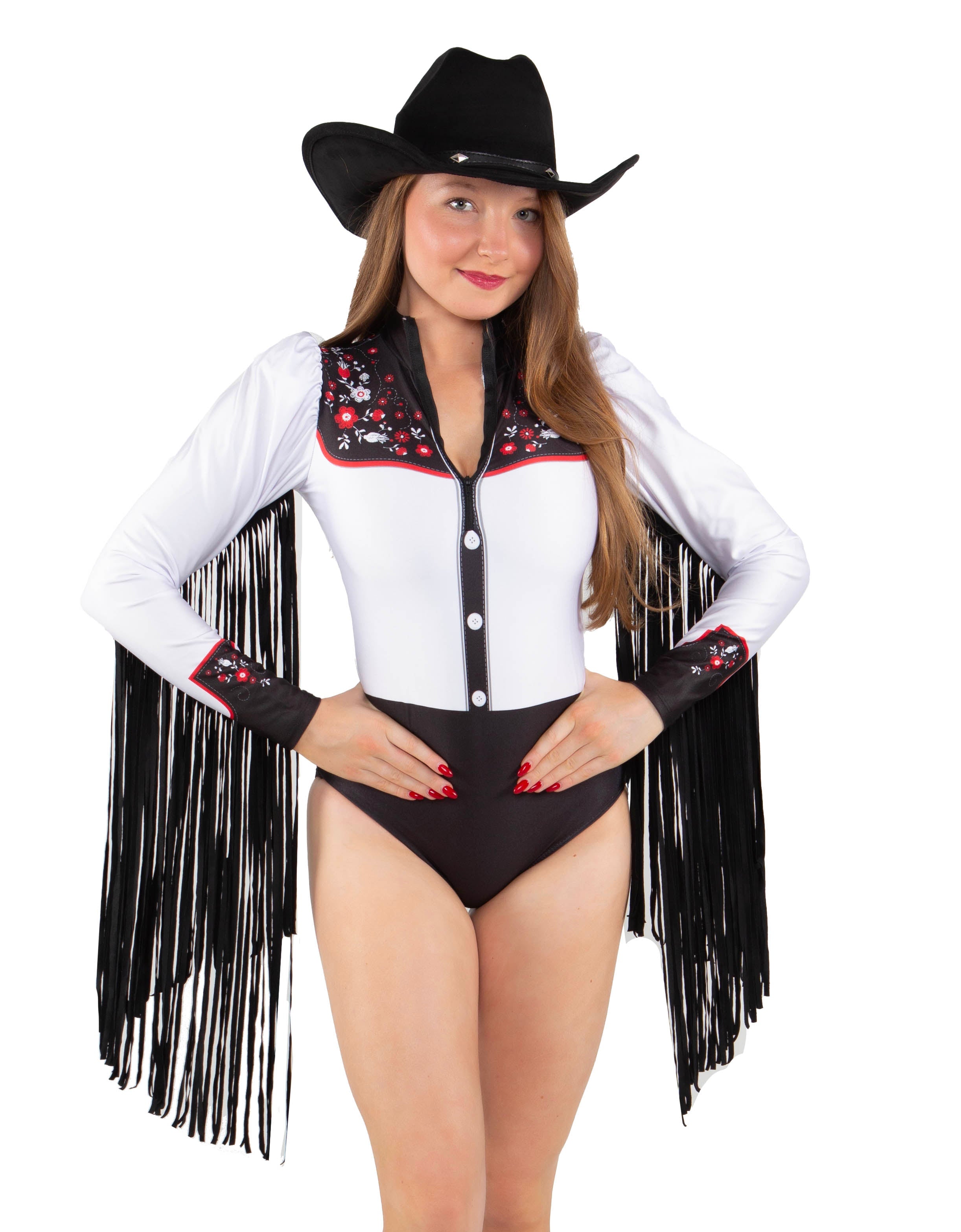 Nashville LS TNeck Zipper Front Leotard