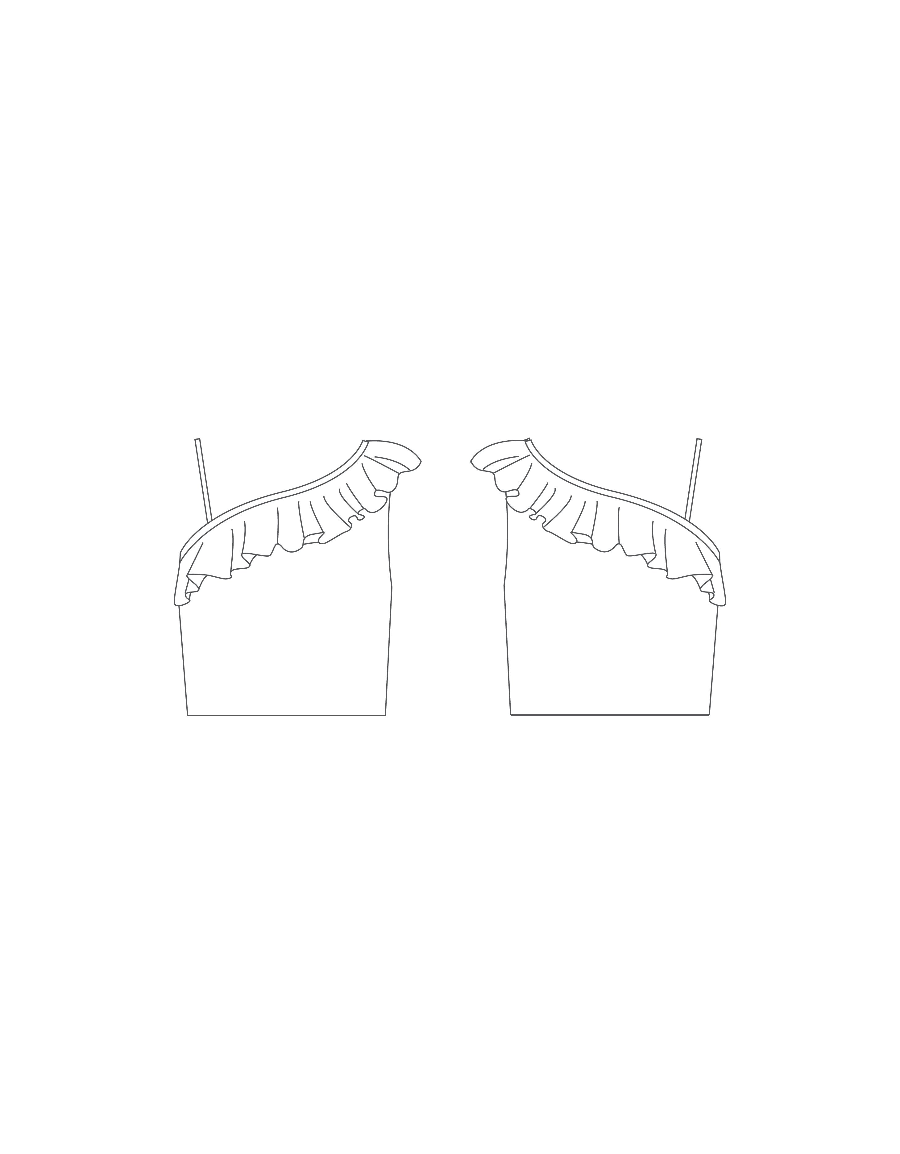 Custom Inked One Shoulder Crop Top with Ruffle - Lycra