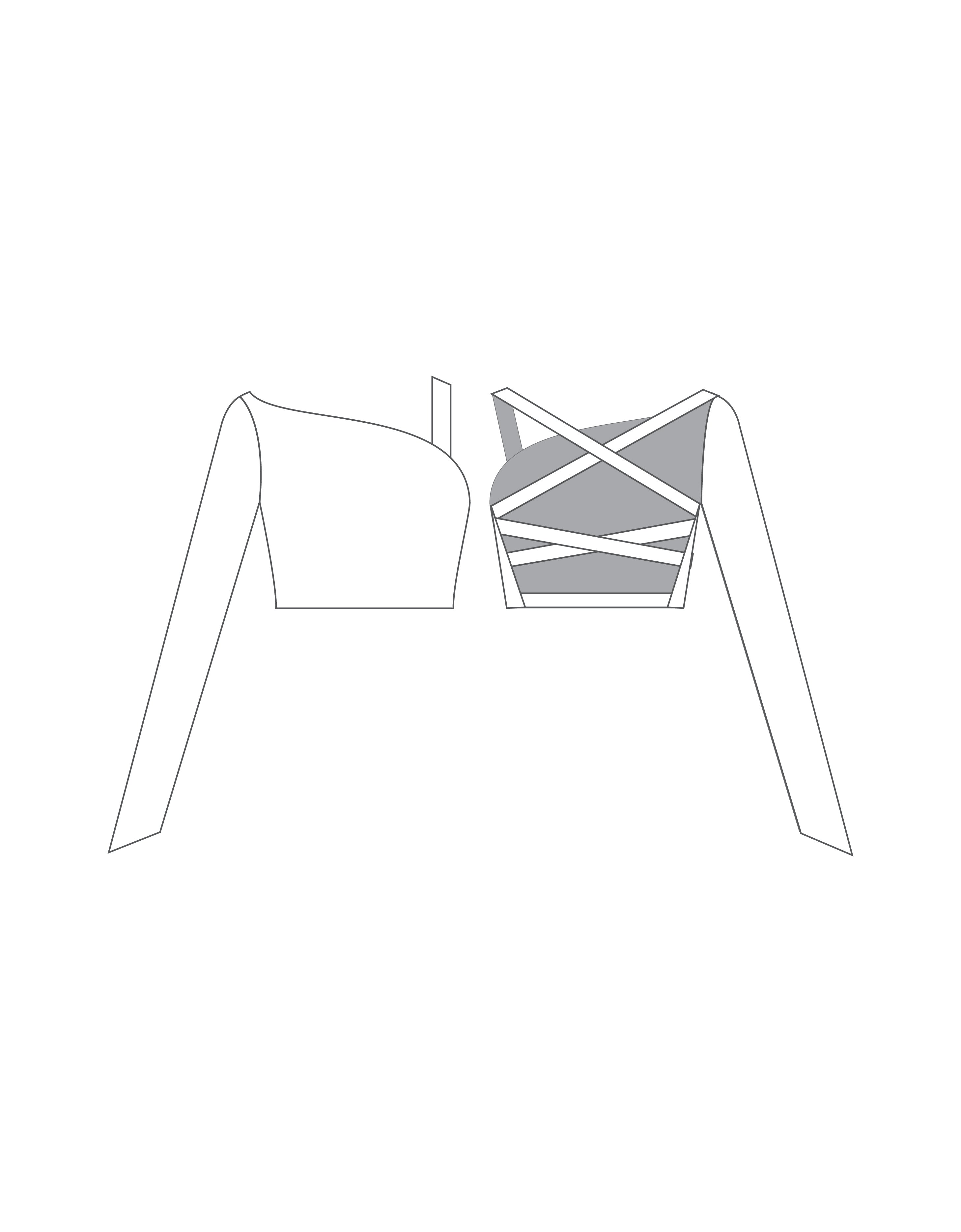 Custom Inked One Sleeve Crop Top - Lycra