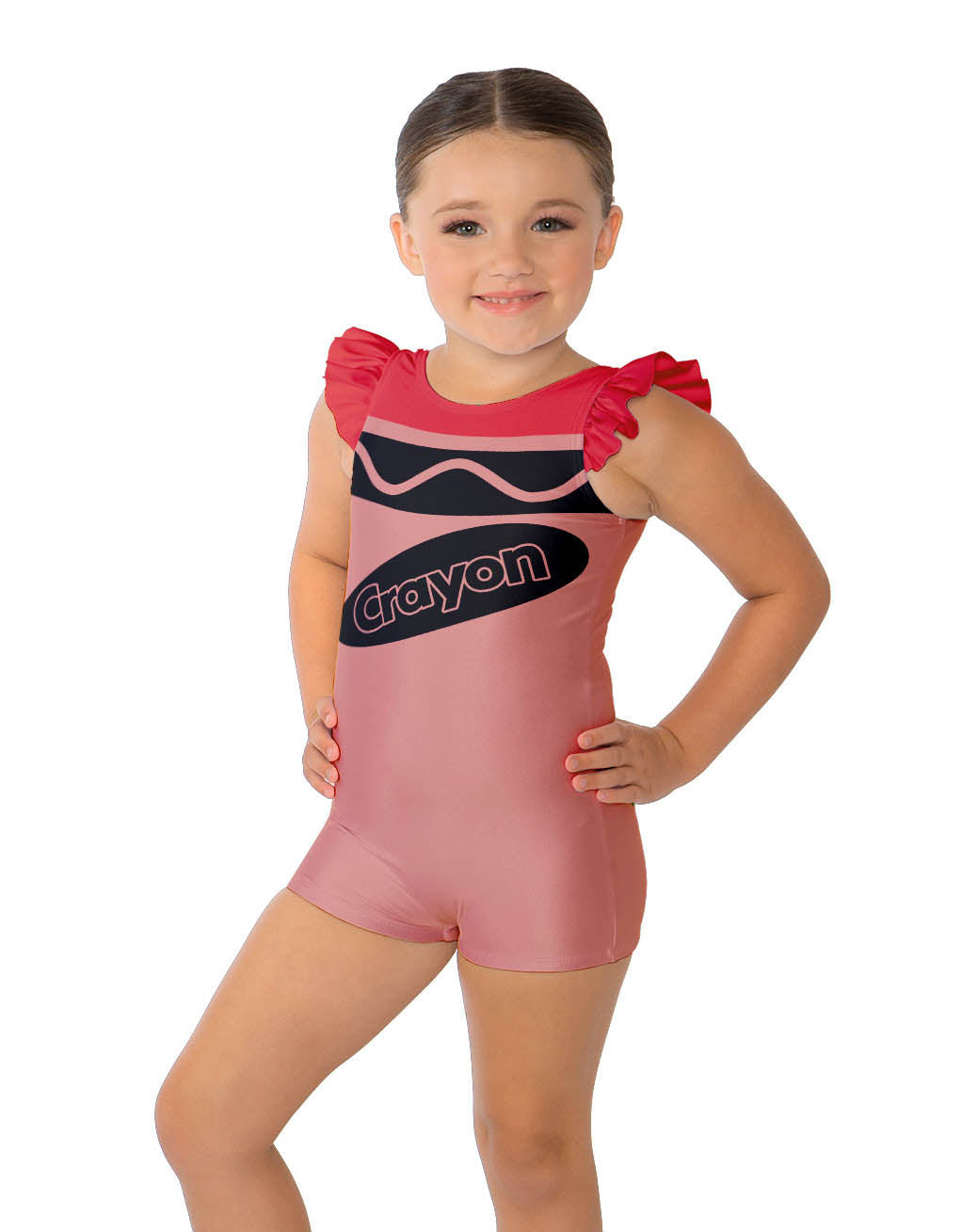 Crayons Tank Gather Sleeve Biketard