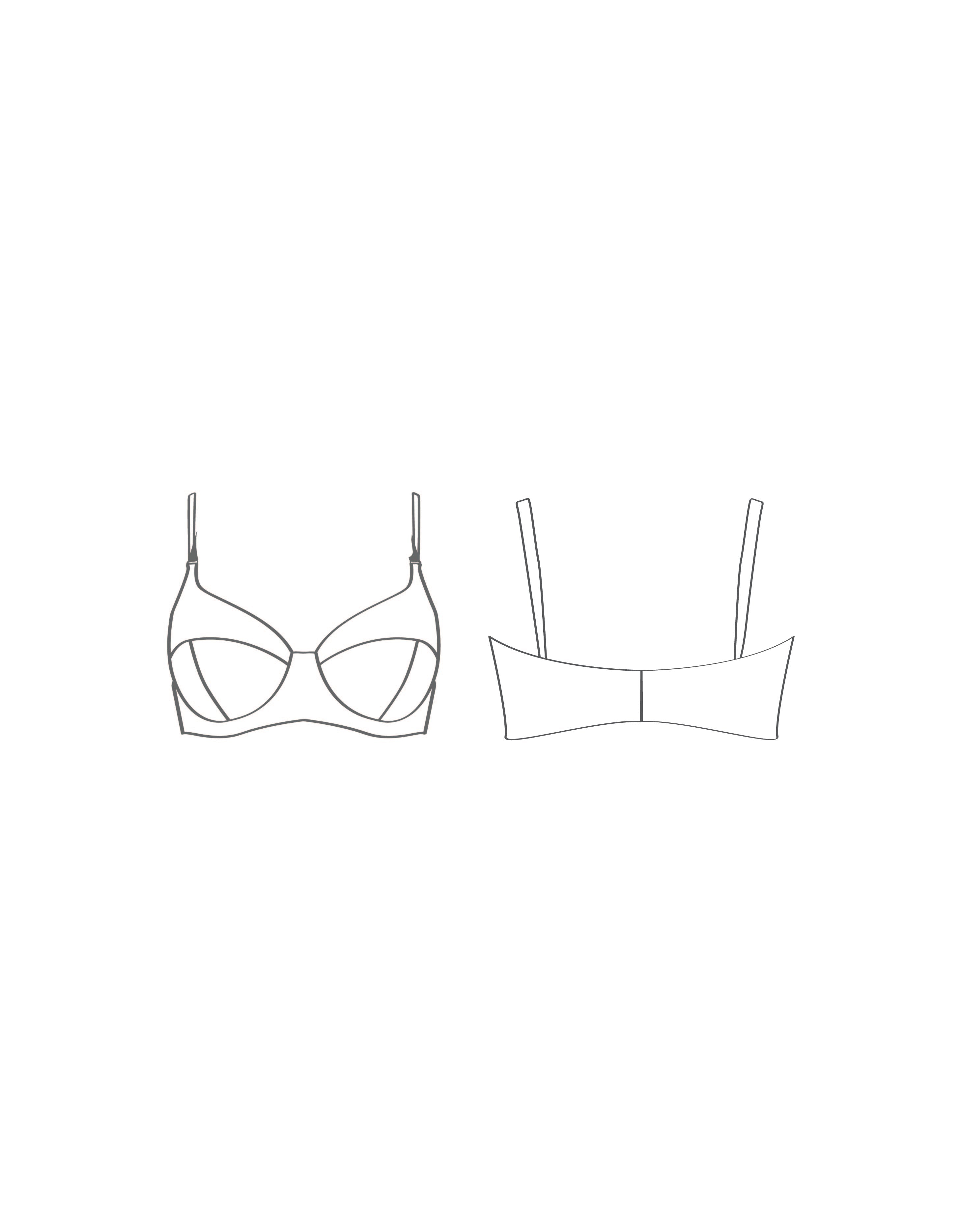 Custom Inked Underwire Bra Full Cup - Lycra