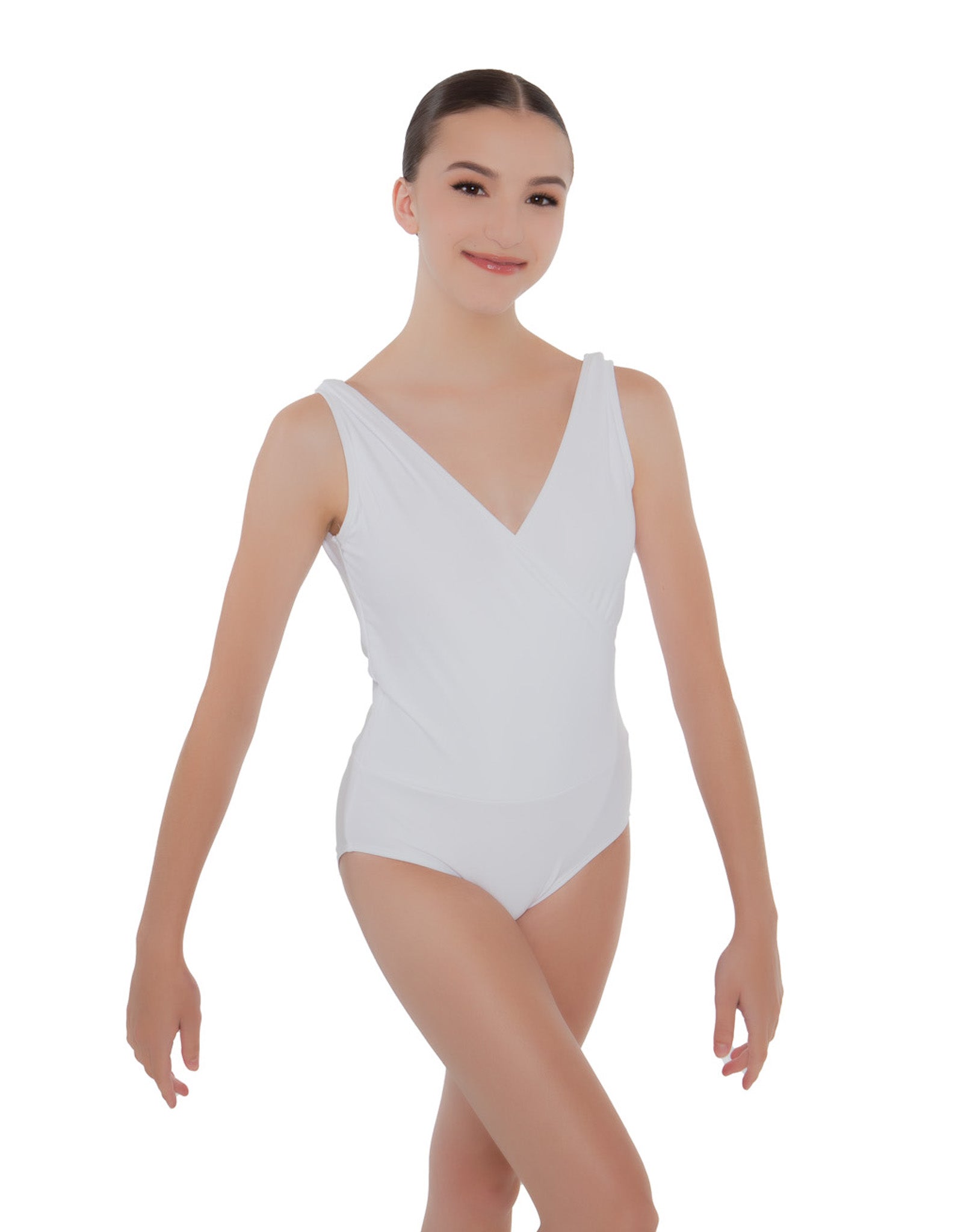 Solid Lycra Crossover Leotard