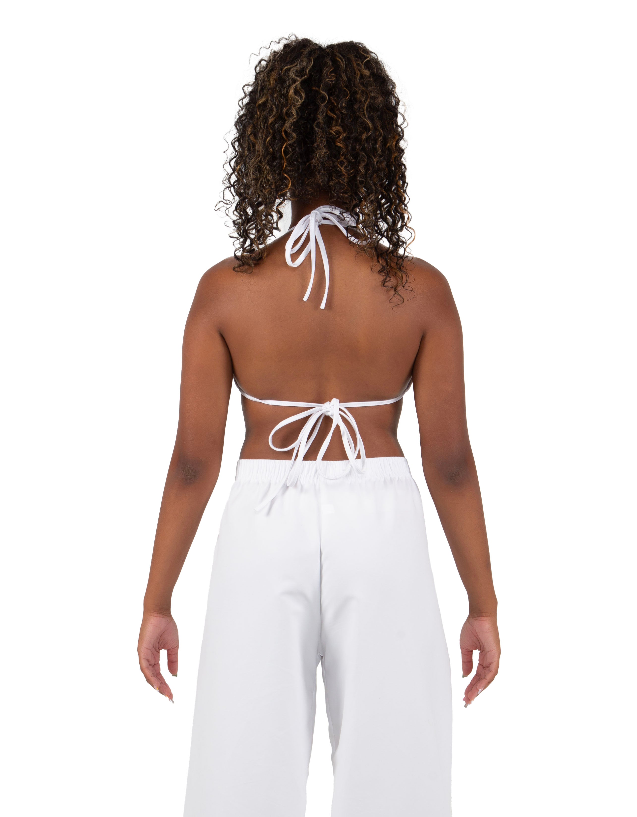 Solid Lycra String Bikini Bra