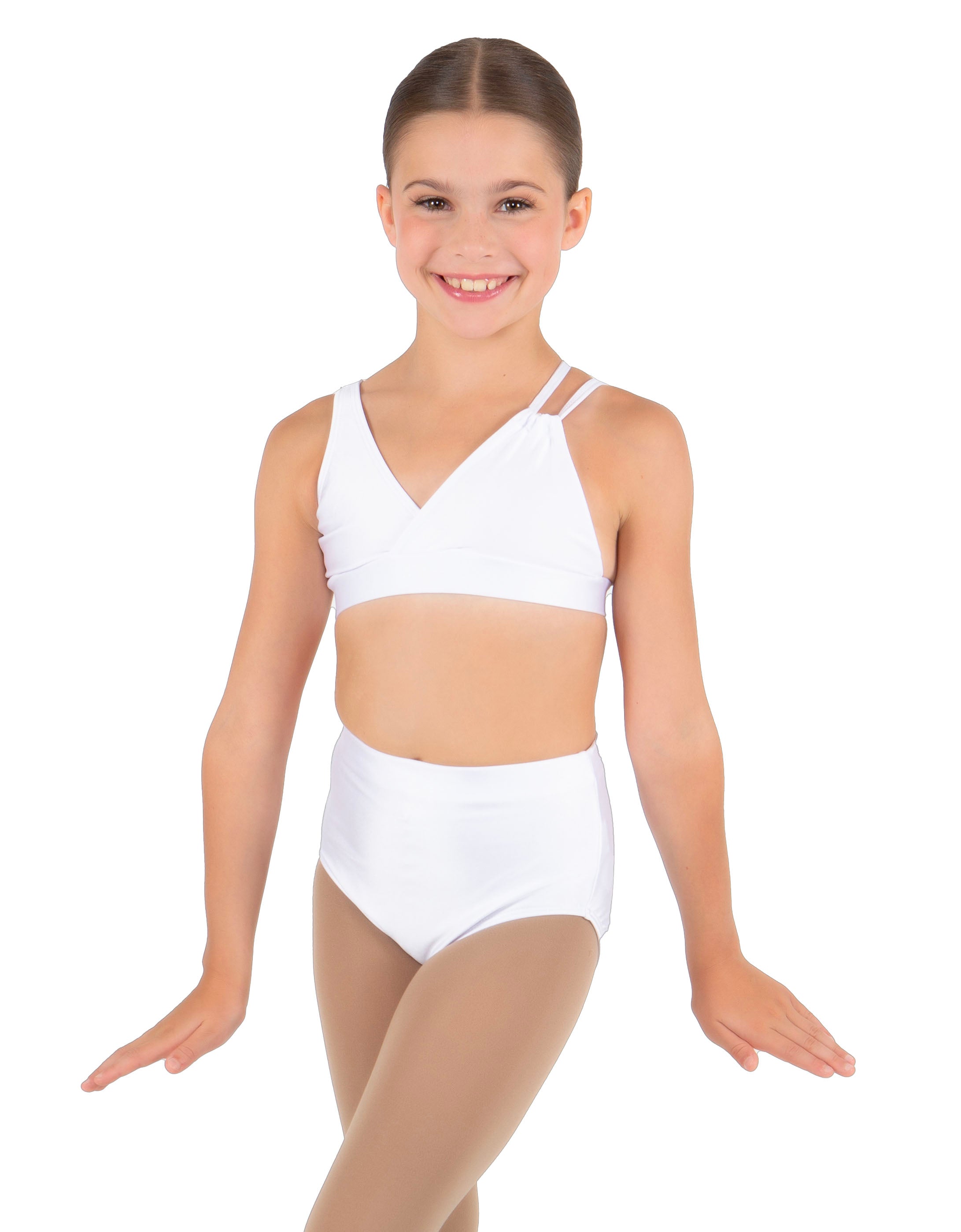 Solid Lycra Asymetric Bra