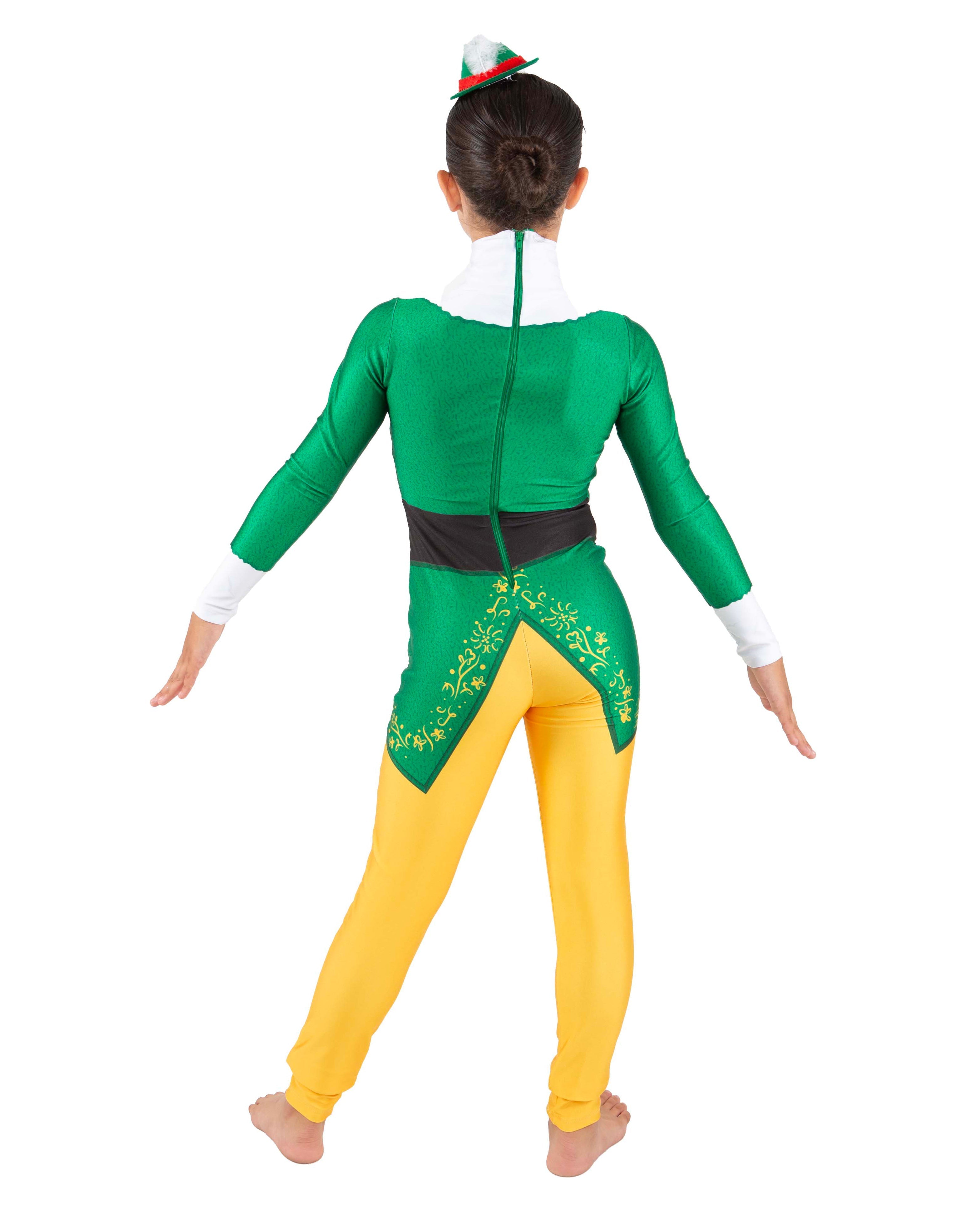 City Elf LS Tneck Zipper Back Unitard