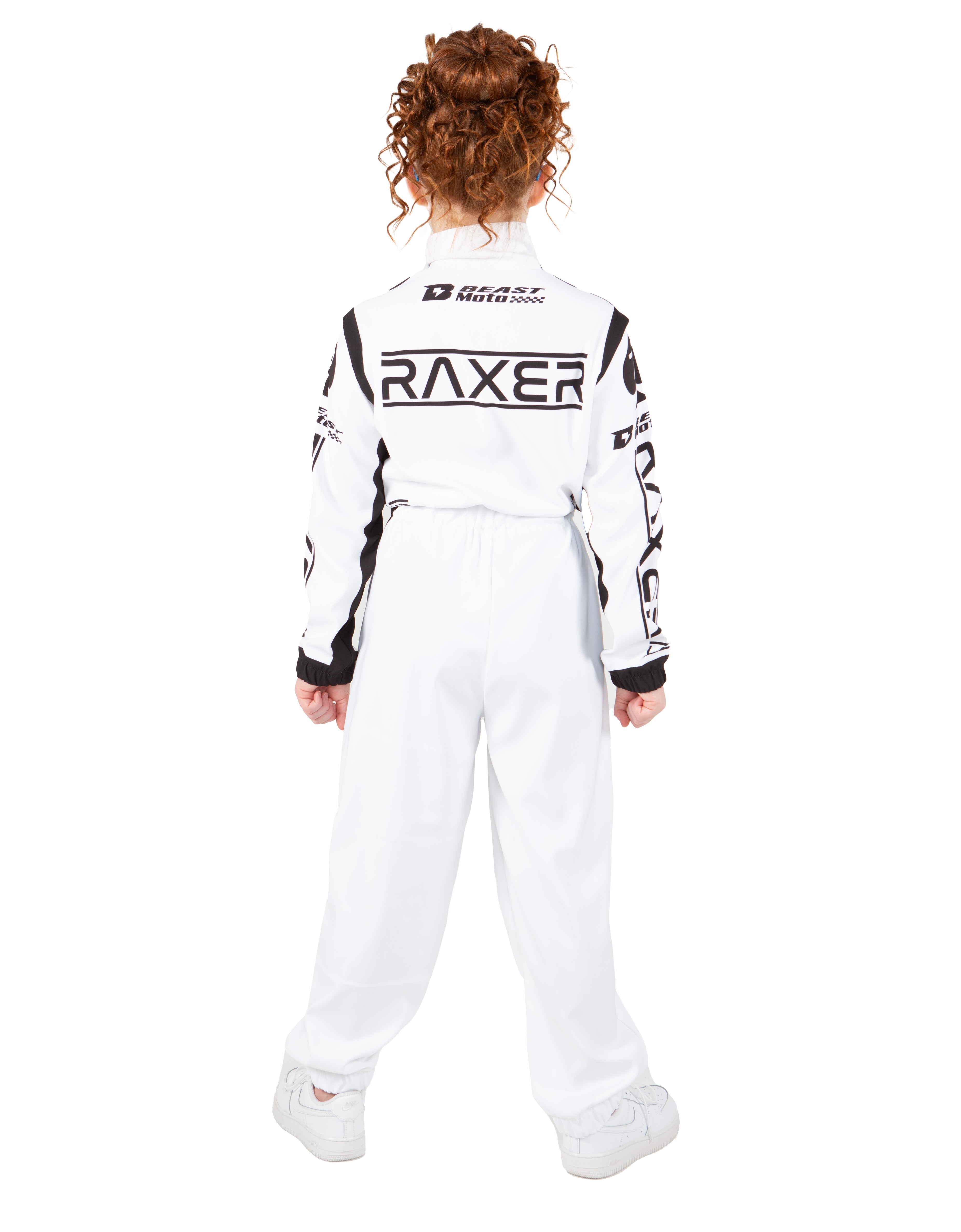 F1 Racing Jumpsuit with Tall Collar