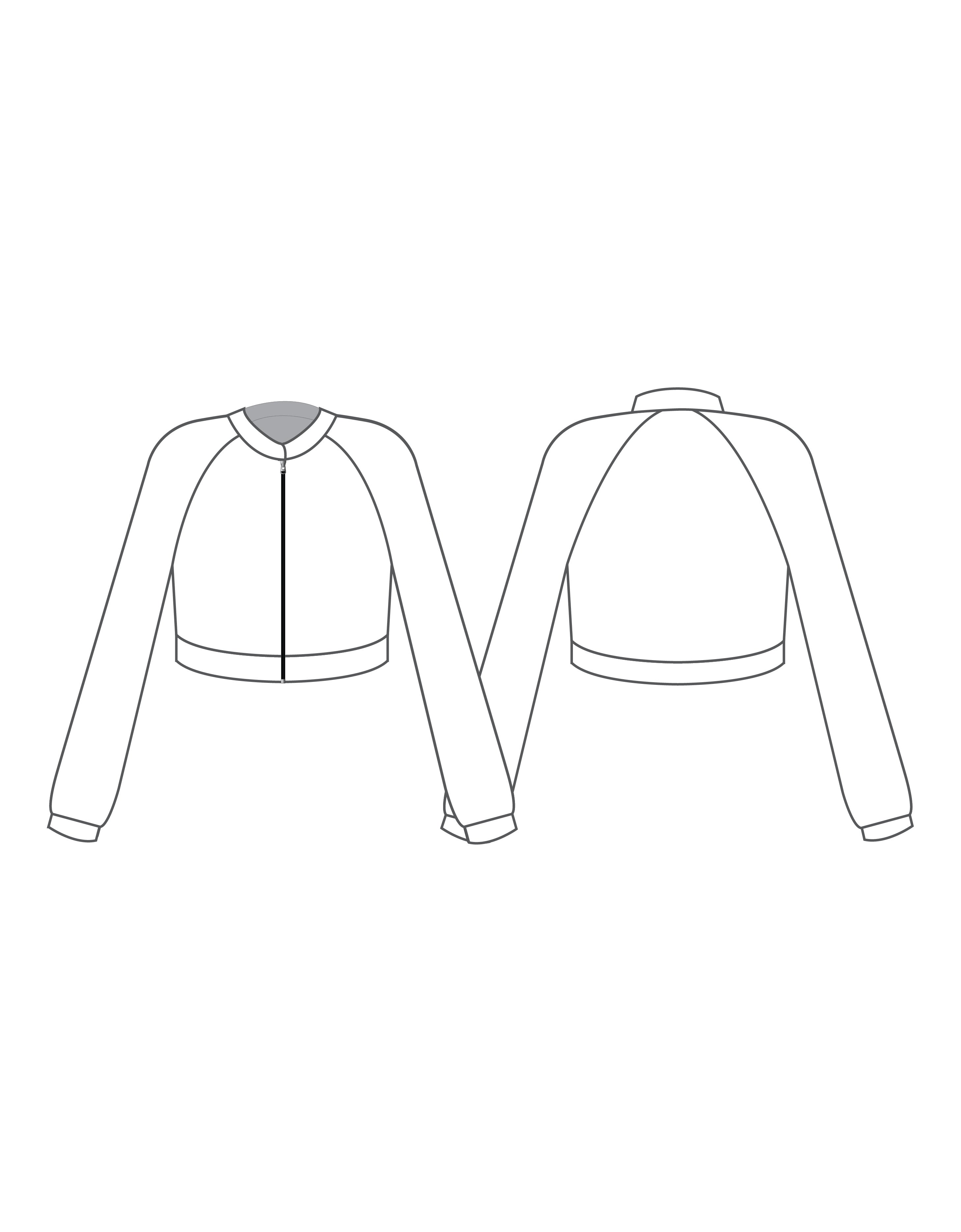 Custom Inked Cropped Jockey Jacket No Rib - Satin