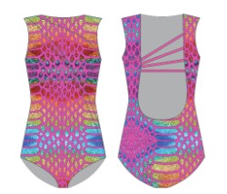 Walk Like A Dinosaur Sleeveless Spectral Leotard