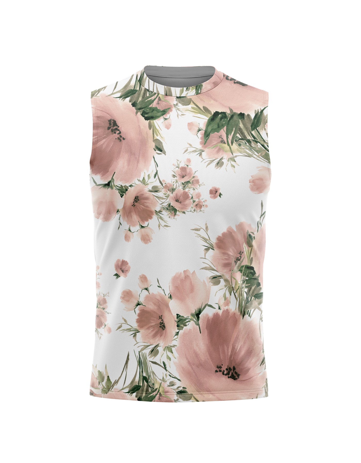 Pale Poppies Lycra Boys Tank Shirt