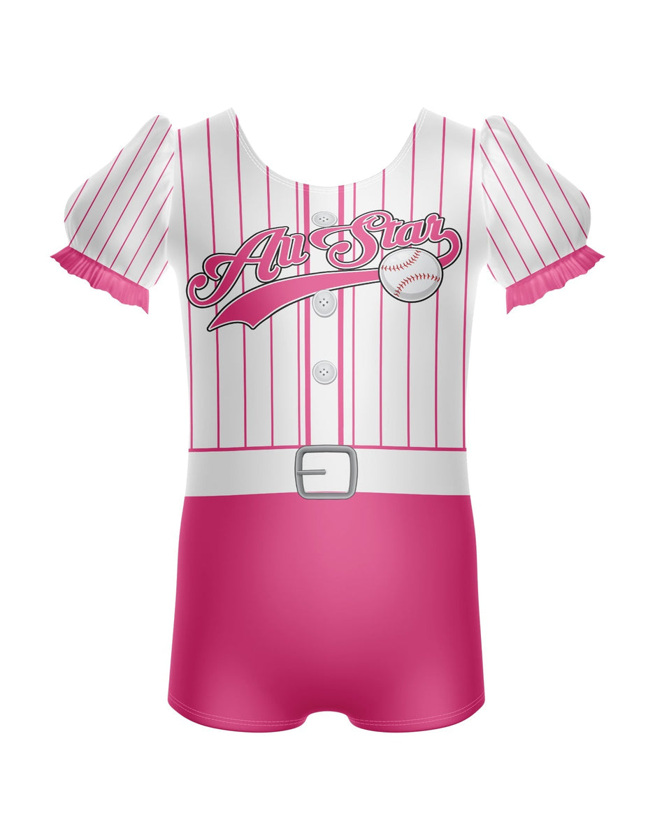 Hearts Puff Sleeve Biketard