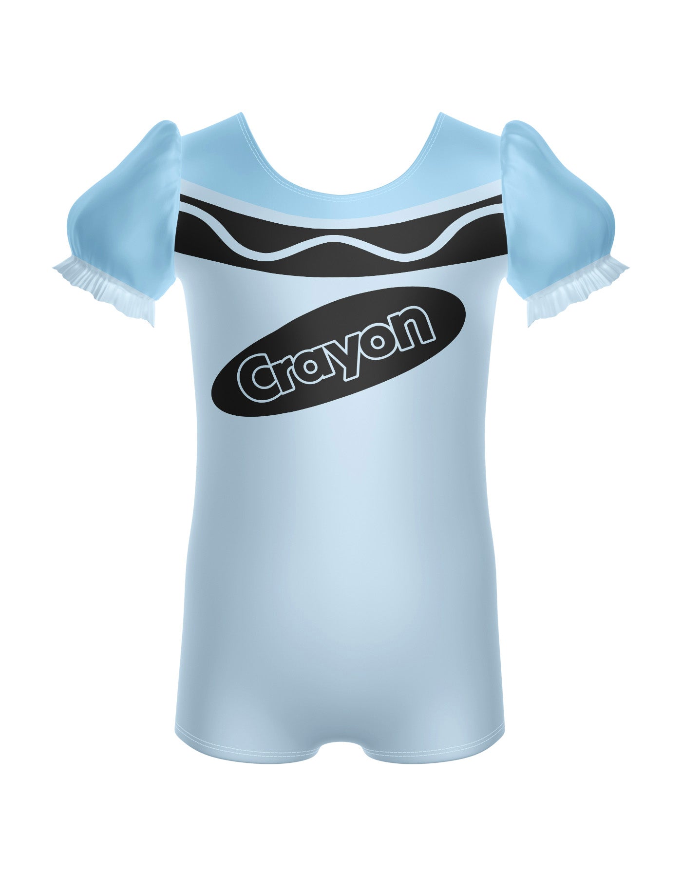 Crayons Puff Sleeve Biketard