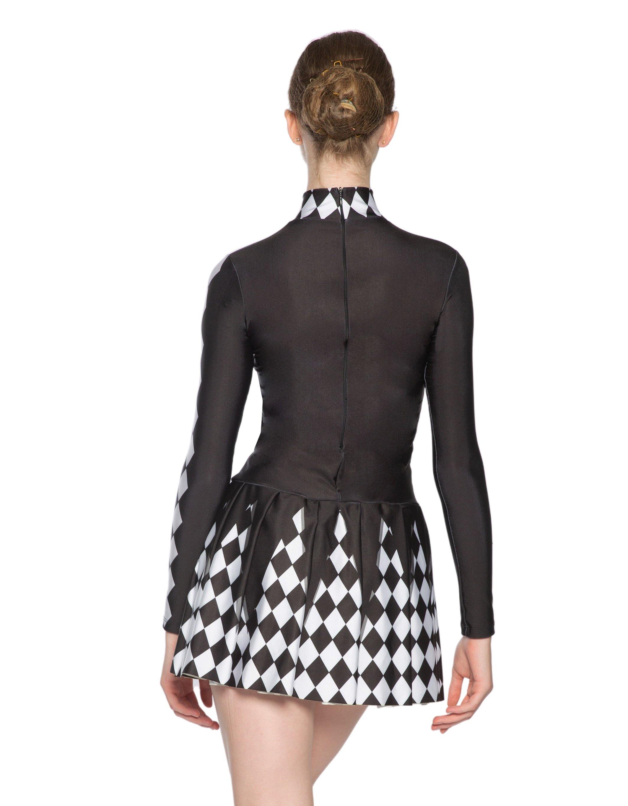 Jester LS Tneck Biketard with Attached Skirt - Hamilton Theatrical