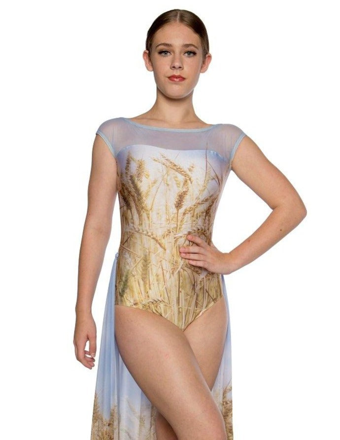 Prairie Mesh Boatneck Leotard - Hamilton Theatrical