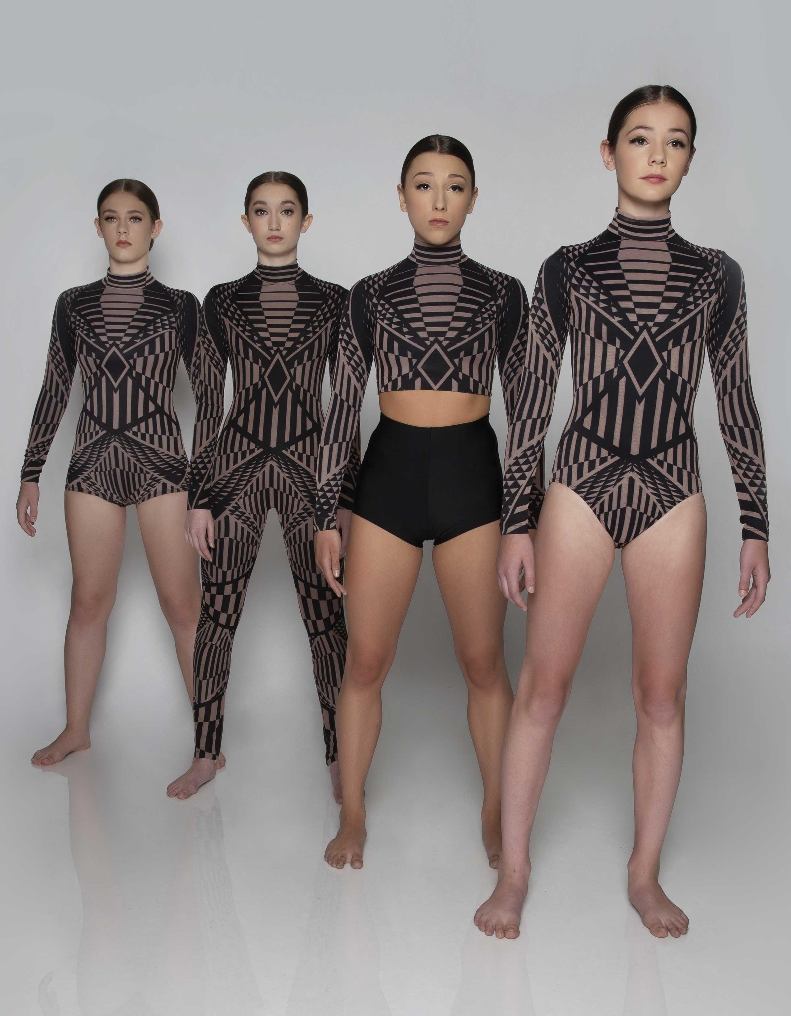 Geometric LS Leotard - Hamilton Theatrical