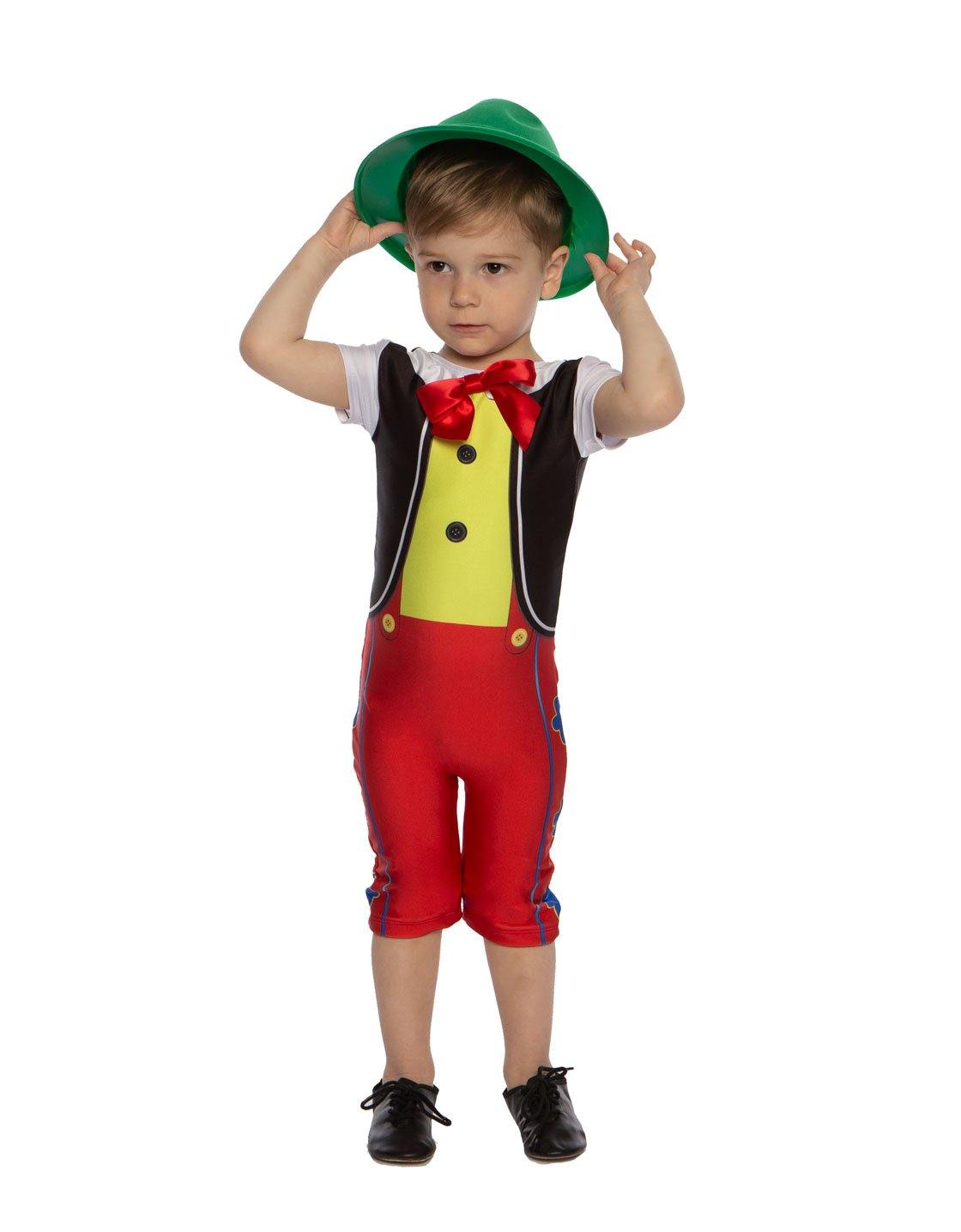 Puppets Wooden Boys Cap Sleeve Biketard - Hamilton Theatrical