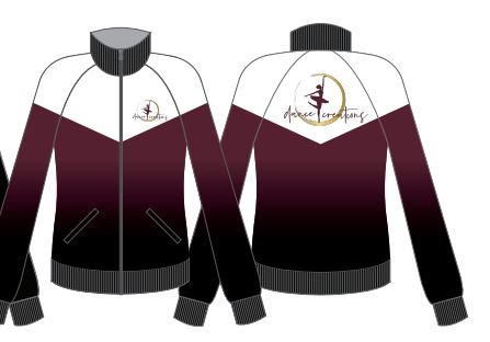 Dance Creations Society High Collar Jockey Jacket - no lettering on sleeve