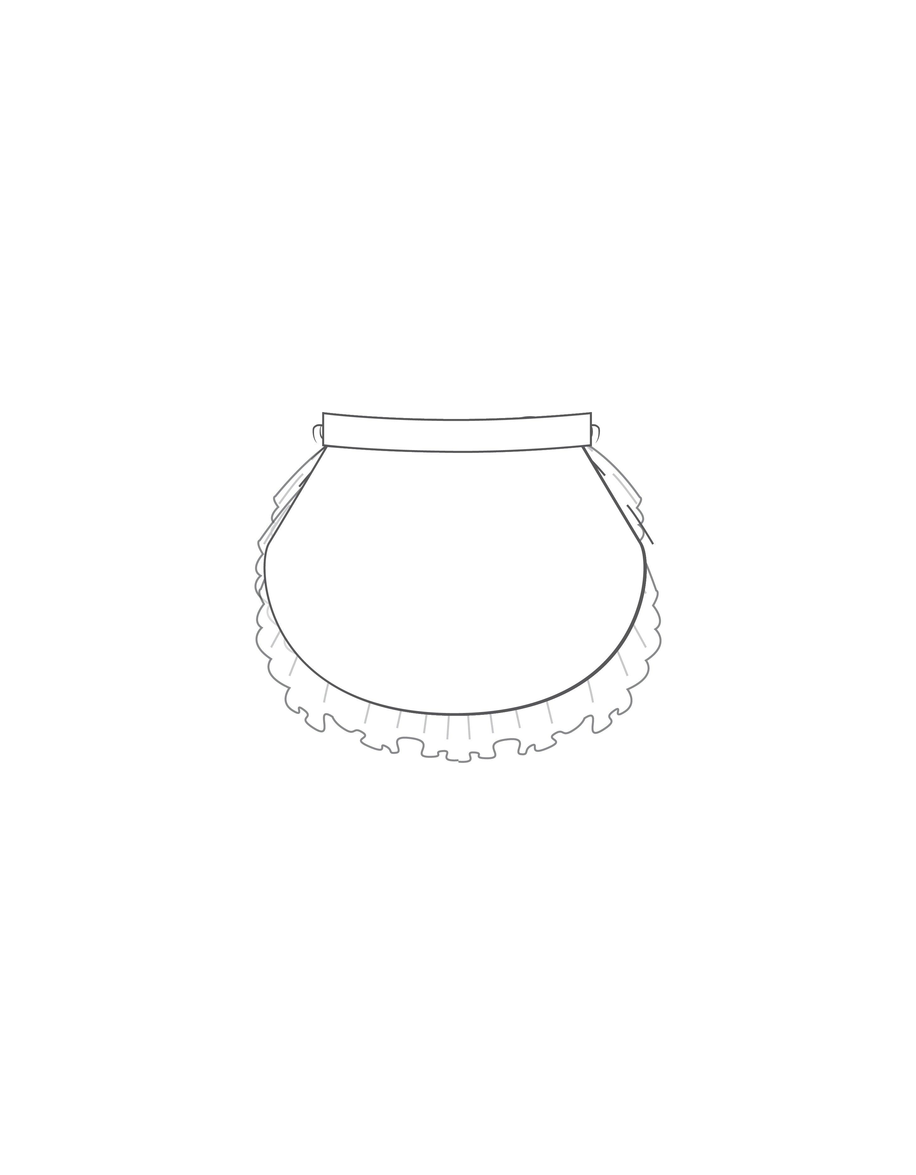 Custom Inked Pettibustle Skirt - Hamilton Theatrical