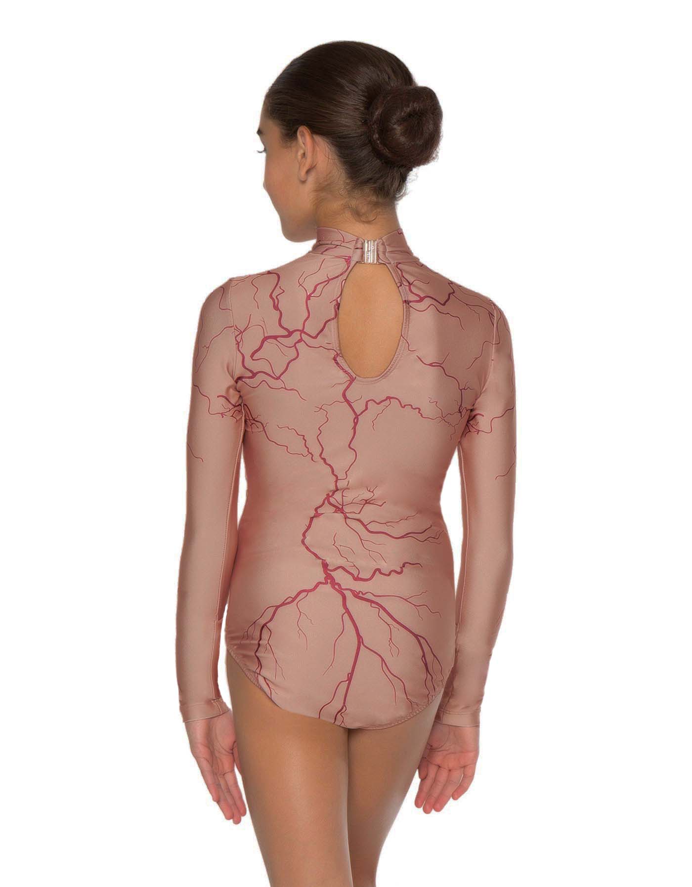 Veins Nude Long Sleeve Leotard - Hamilton Theatrical