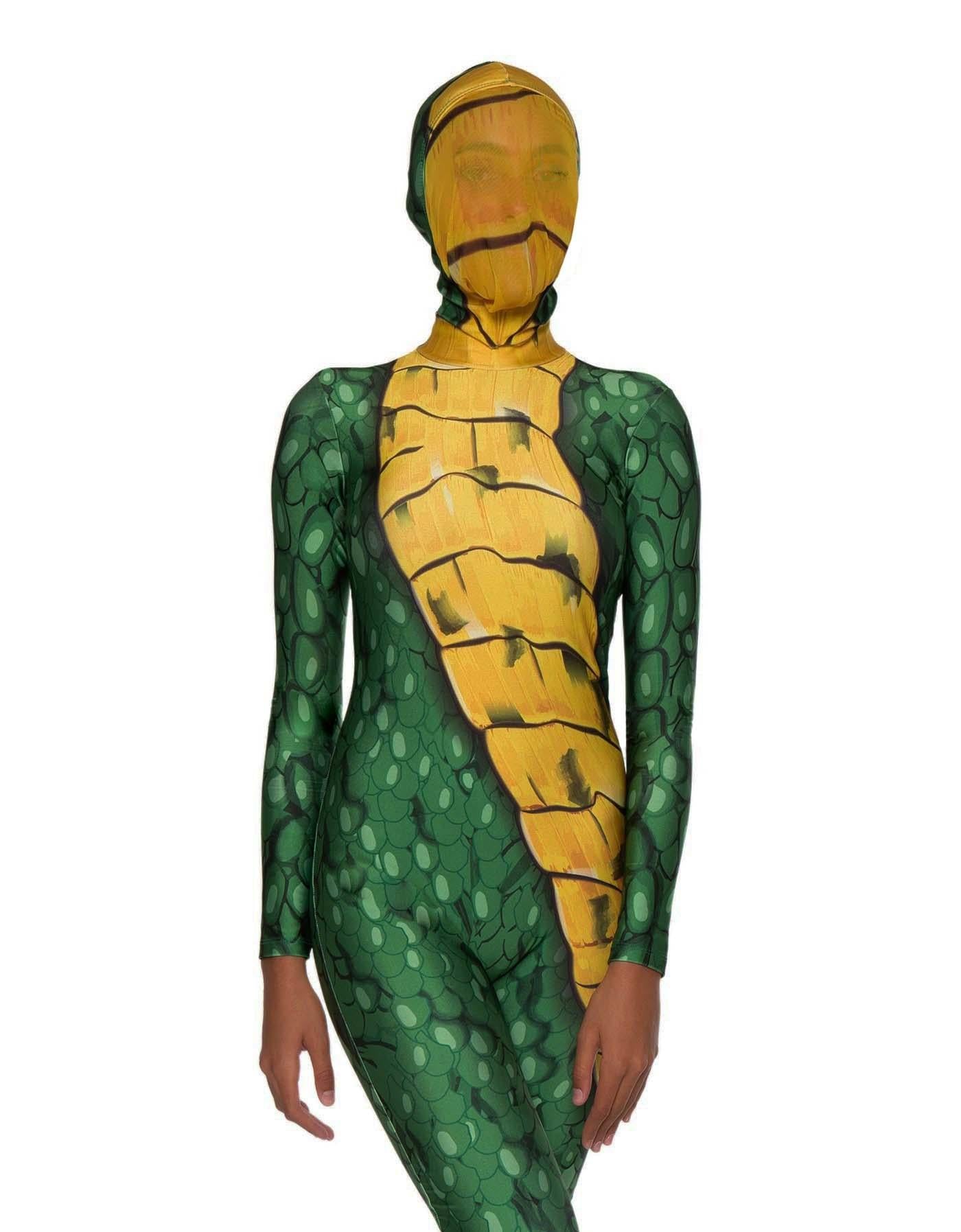 Dragon Living Art Tail LS Zip Back Unitard - Hamilton Theatrical