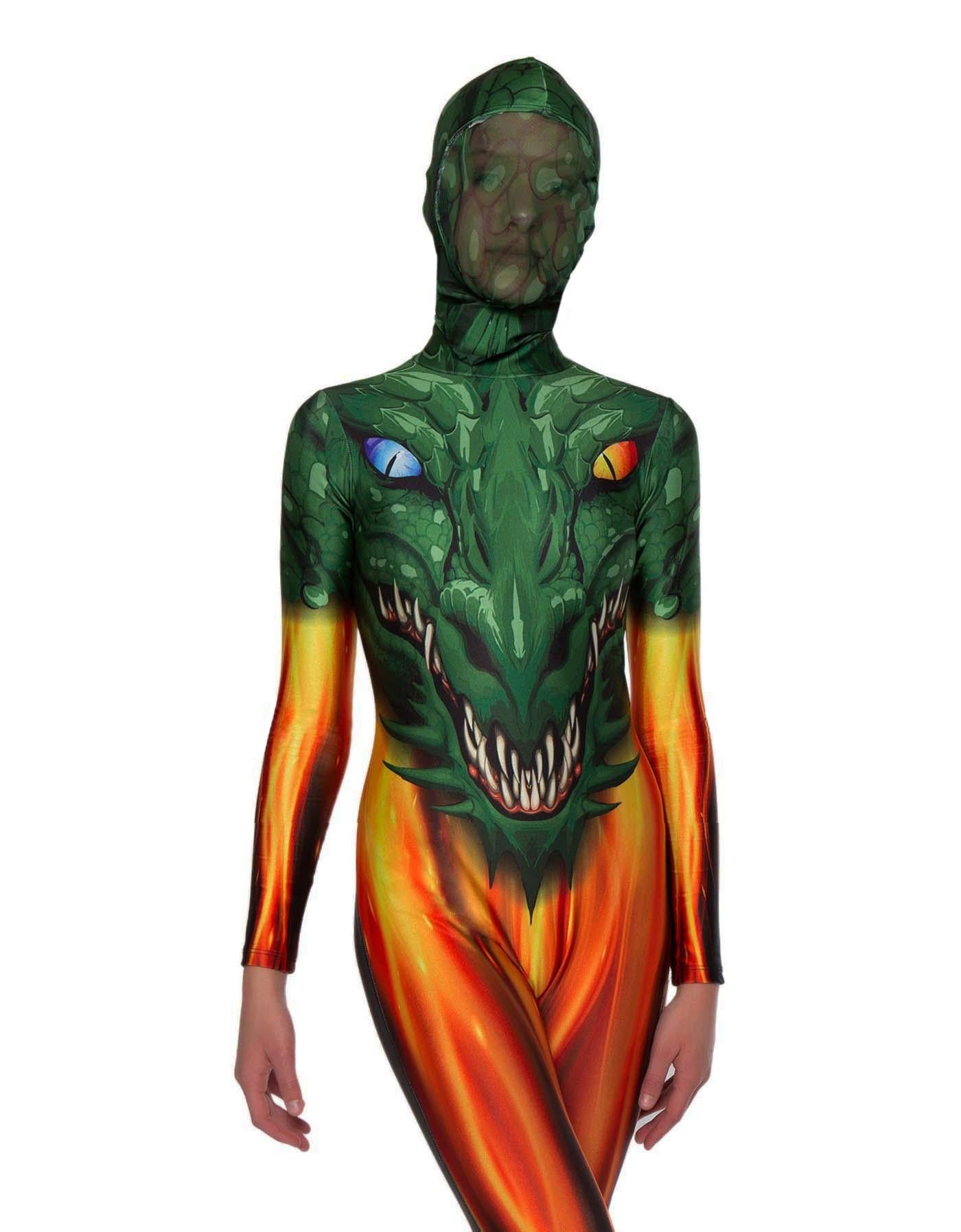 Dragon Living Art Head LS Zip Back Unitard - Hamilton Theatrical