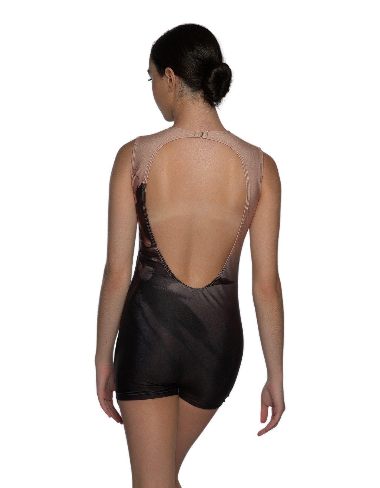 Ethereal Sleeveless Open Back Biketard - Hamilton Theatrical