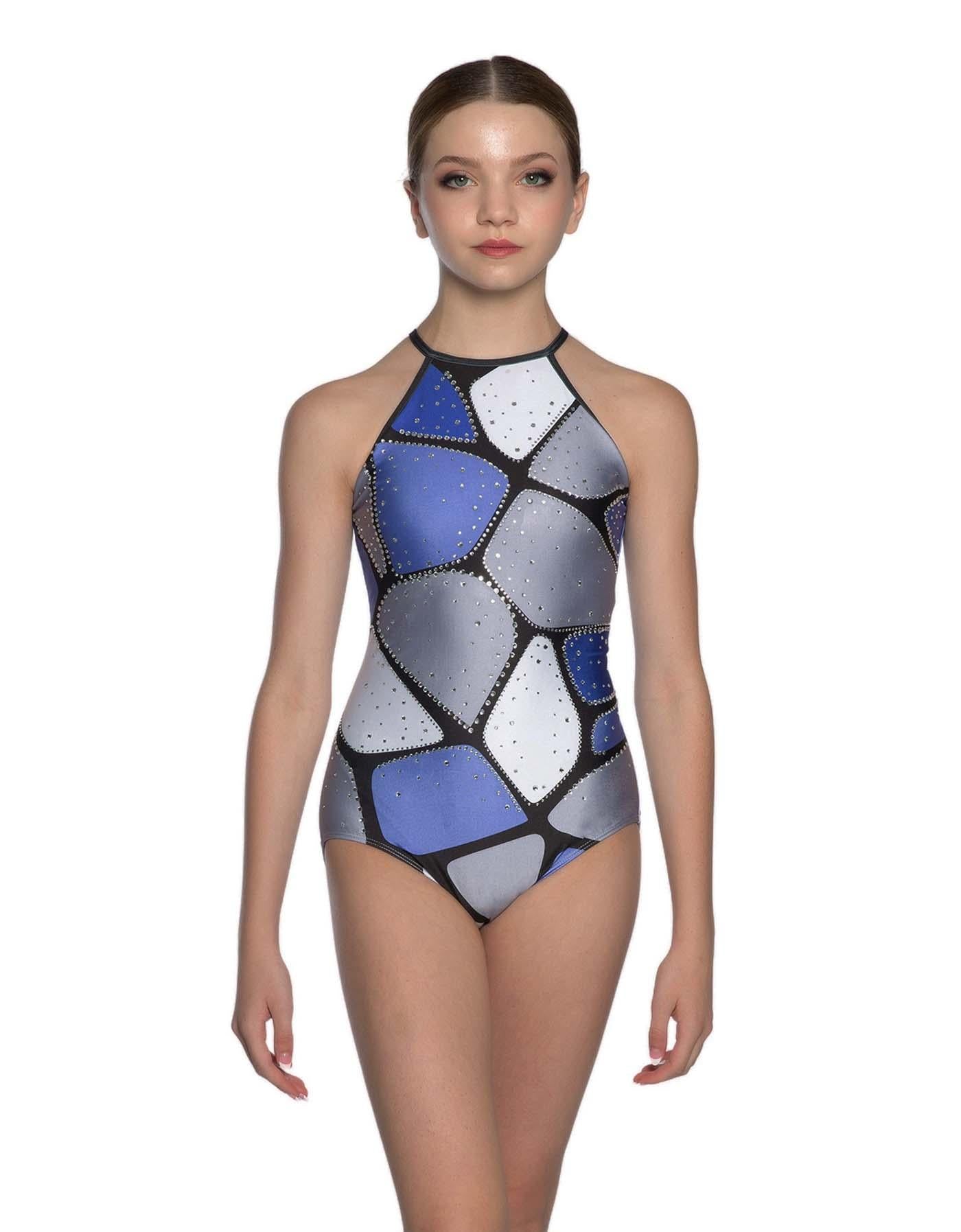 Mondrian Halter Leotard - Hamilton Theatrical