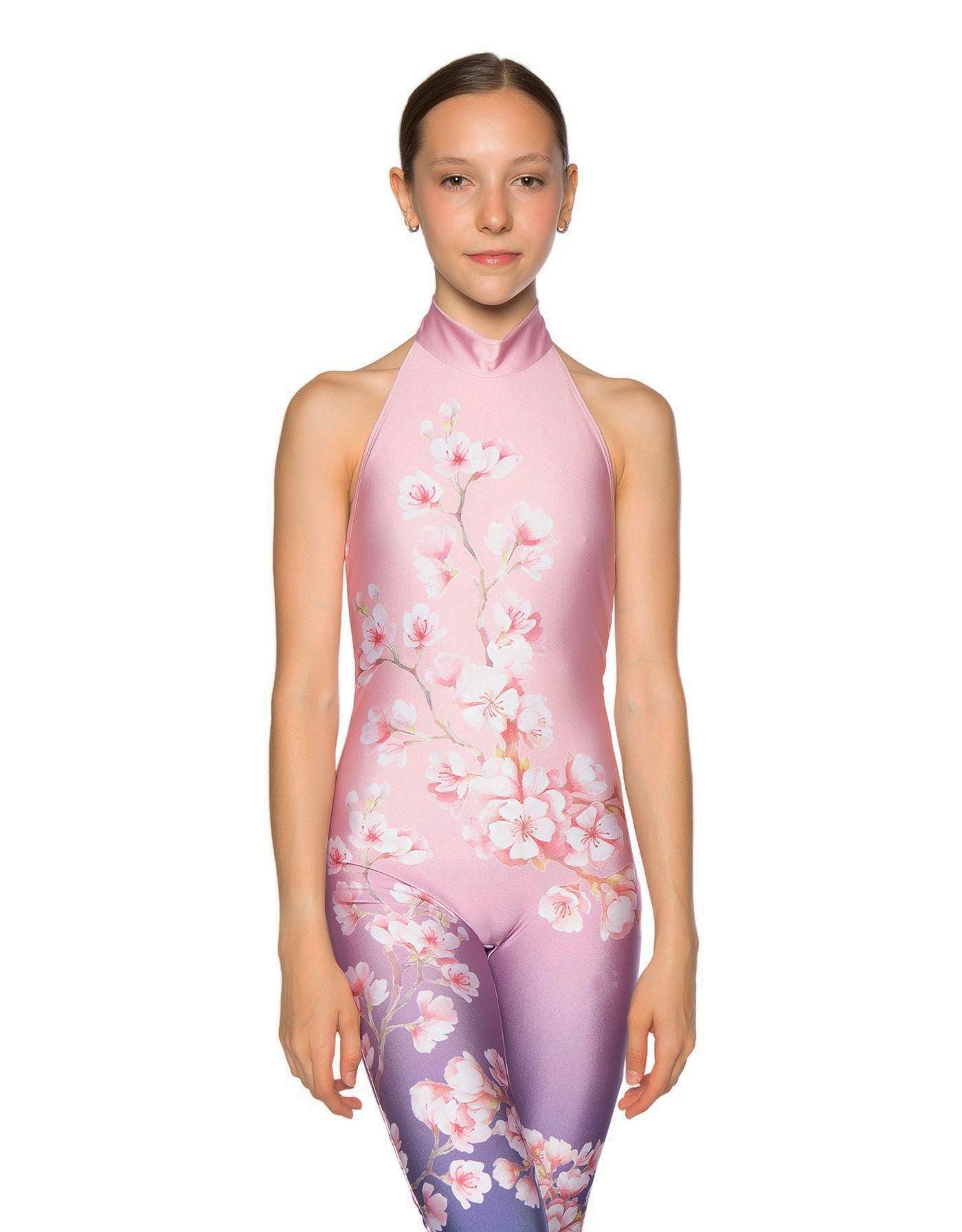 Cherry Blossom Halter Unitard - Hamilton Theatrical