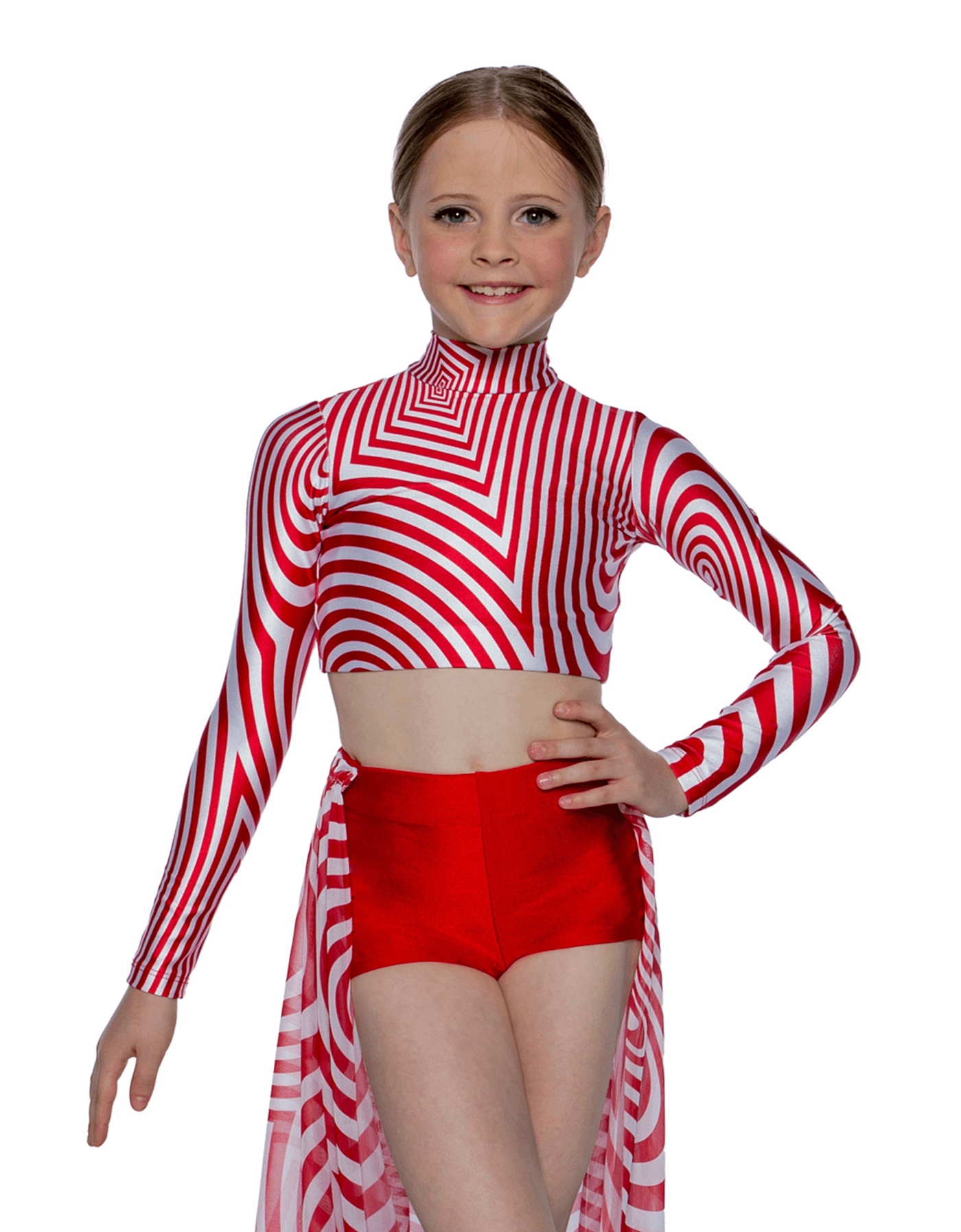 Christmas - Candy Cane LS Crop Top - Hamilton Theatrical