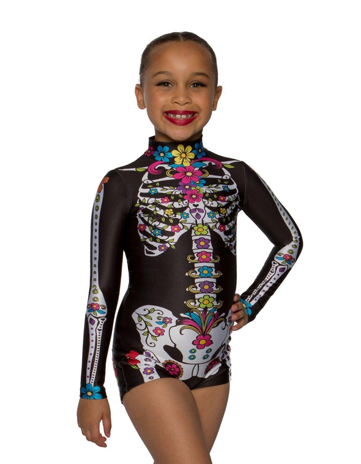 Day of the Dead LS Biketard - Hamilton Theatrical