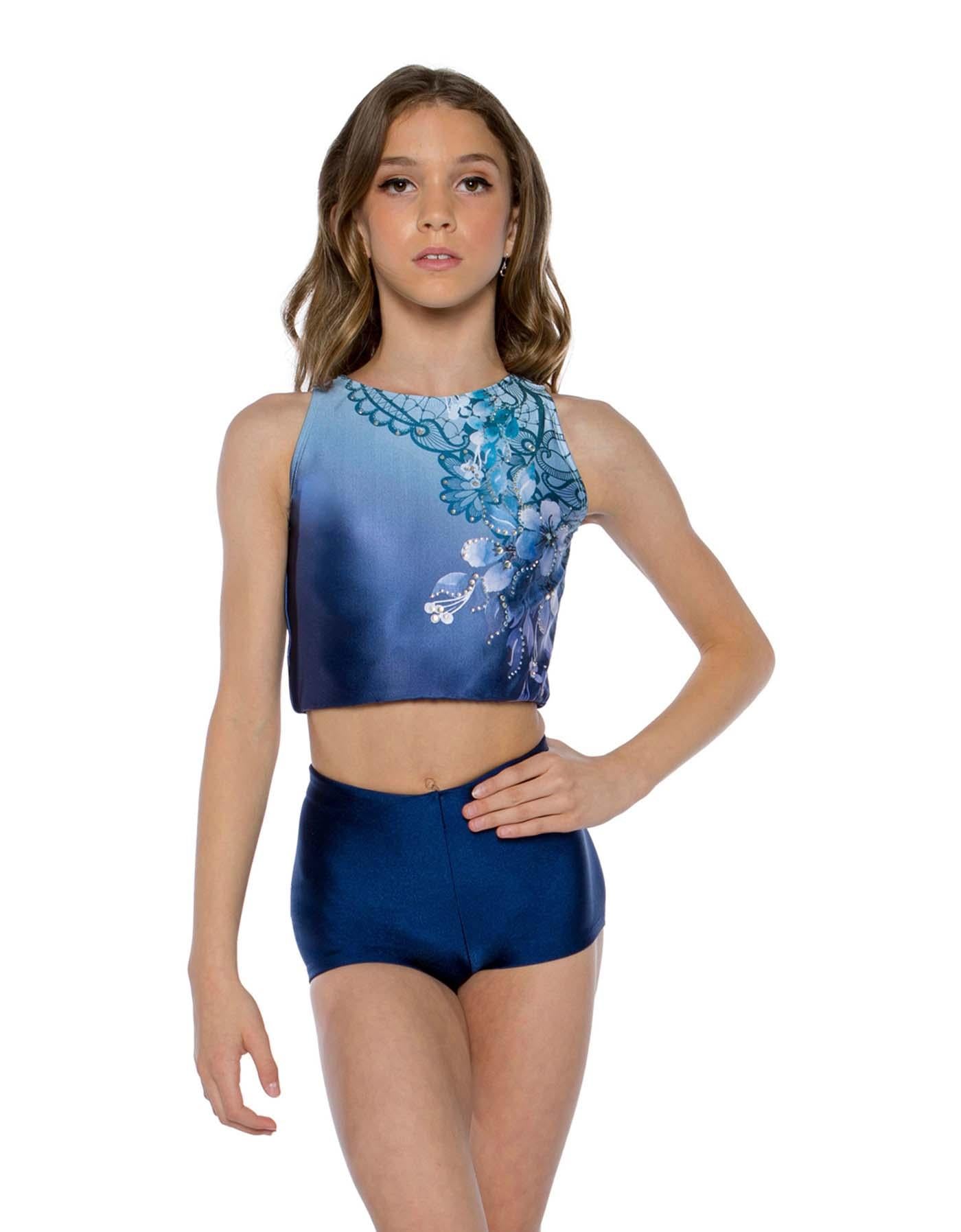 Falling Petals Sleeveless Crop Top - Hamilton Theatrical