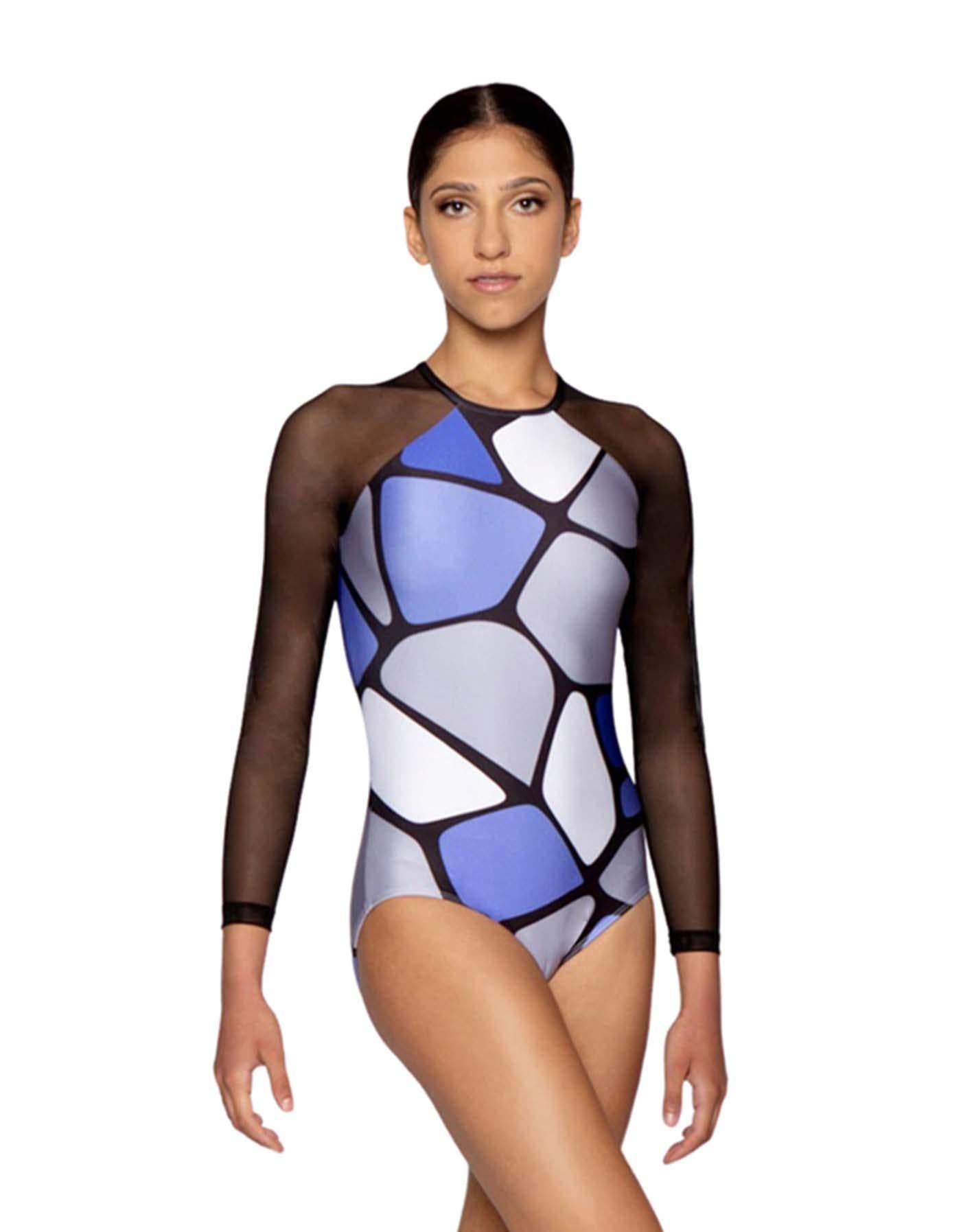 Mondrian LS Raglan Leotard - Hamilton Theatrical