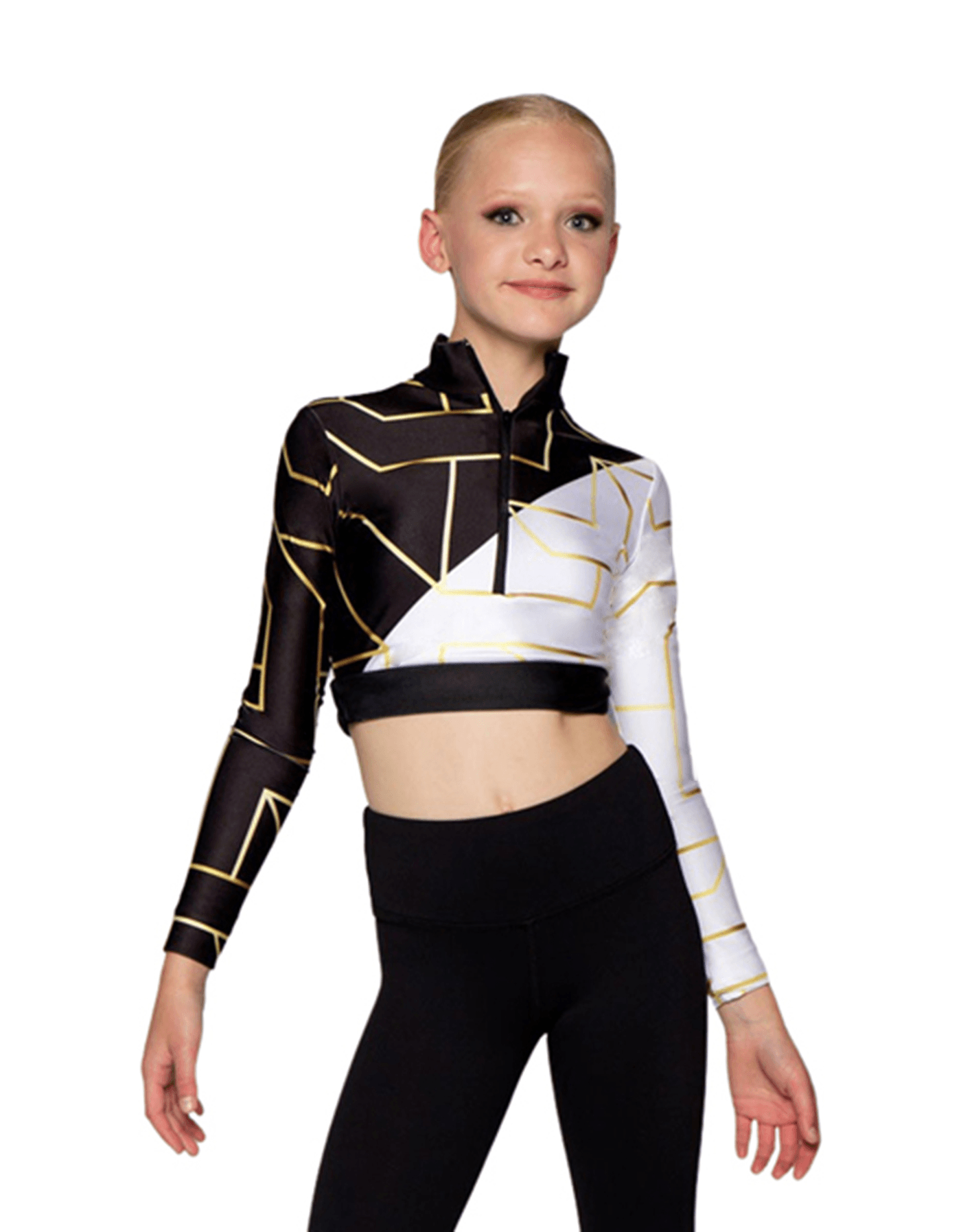 Ultra LS Zipper Front Crop Top - Hamilton Theatrical