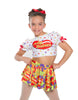 Jelly Babies Puff Sleeve Crop Top