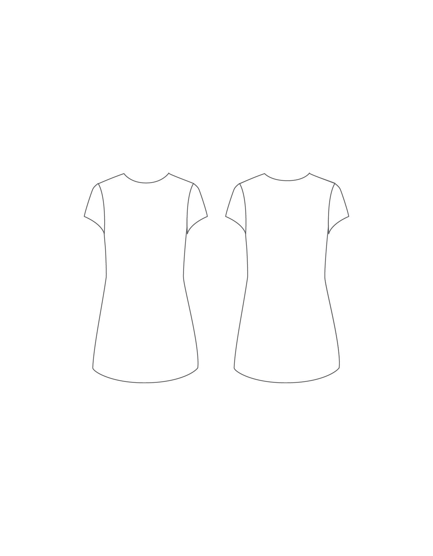 Custom Inked Cap Sleeve Shift Dress - Lycra