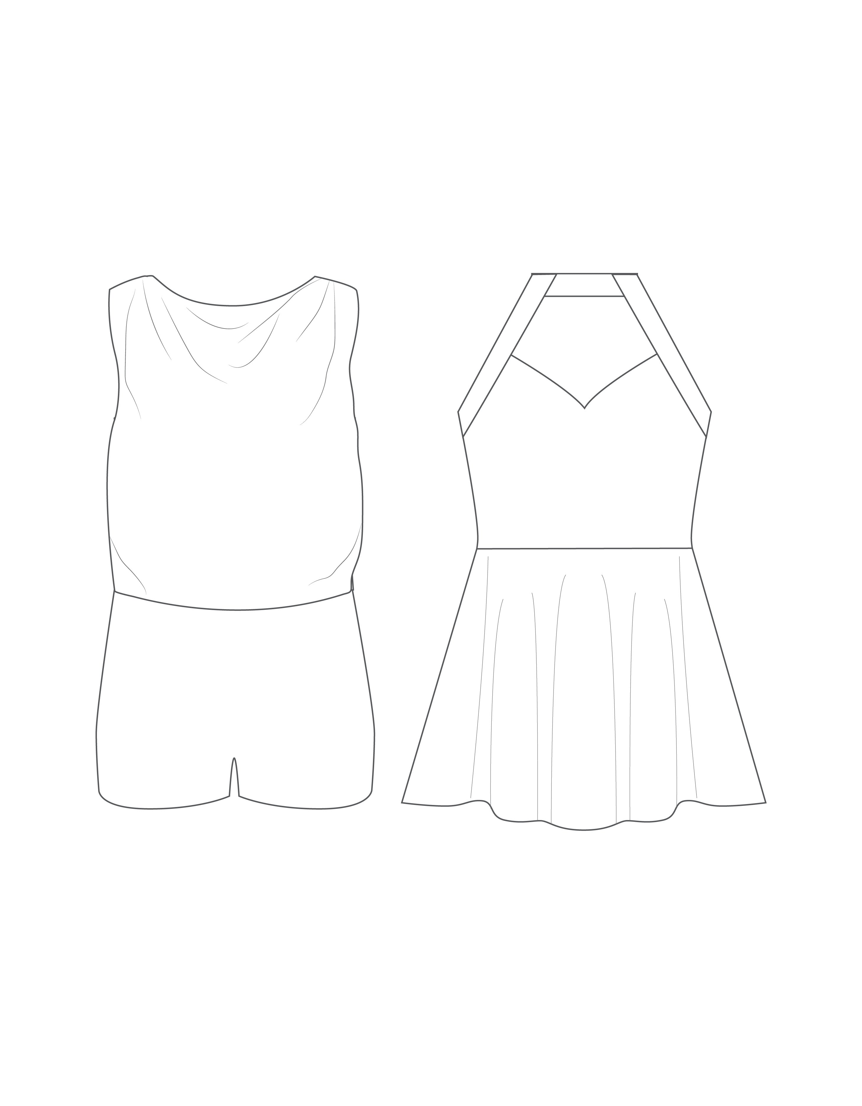 Custom Inked Convertible Halter Biketard Dress - Lycra